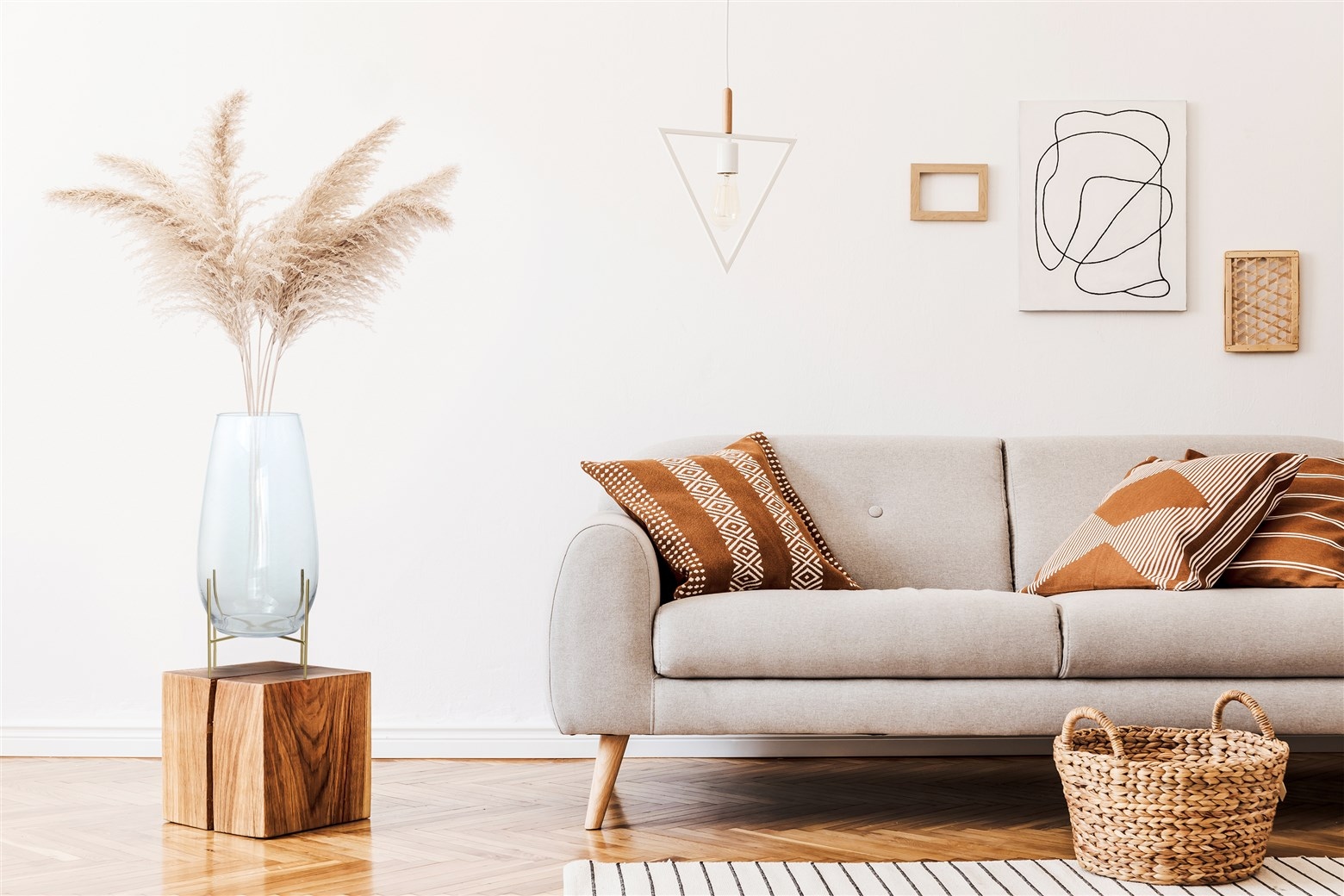 Kayoom Dekovase »Glasvase Crea 125« Mundgeblasene Glasvase, handgefertigt, mit Metallständer