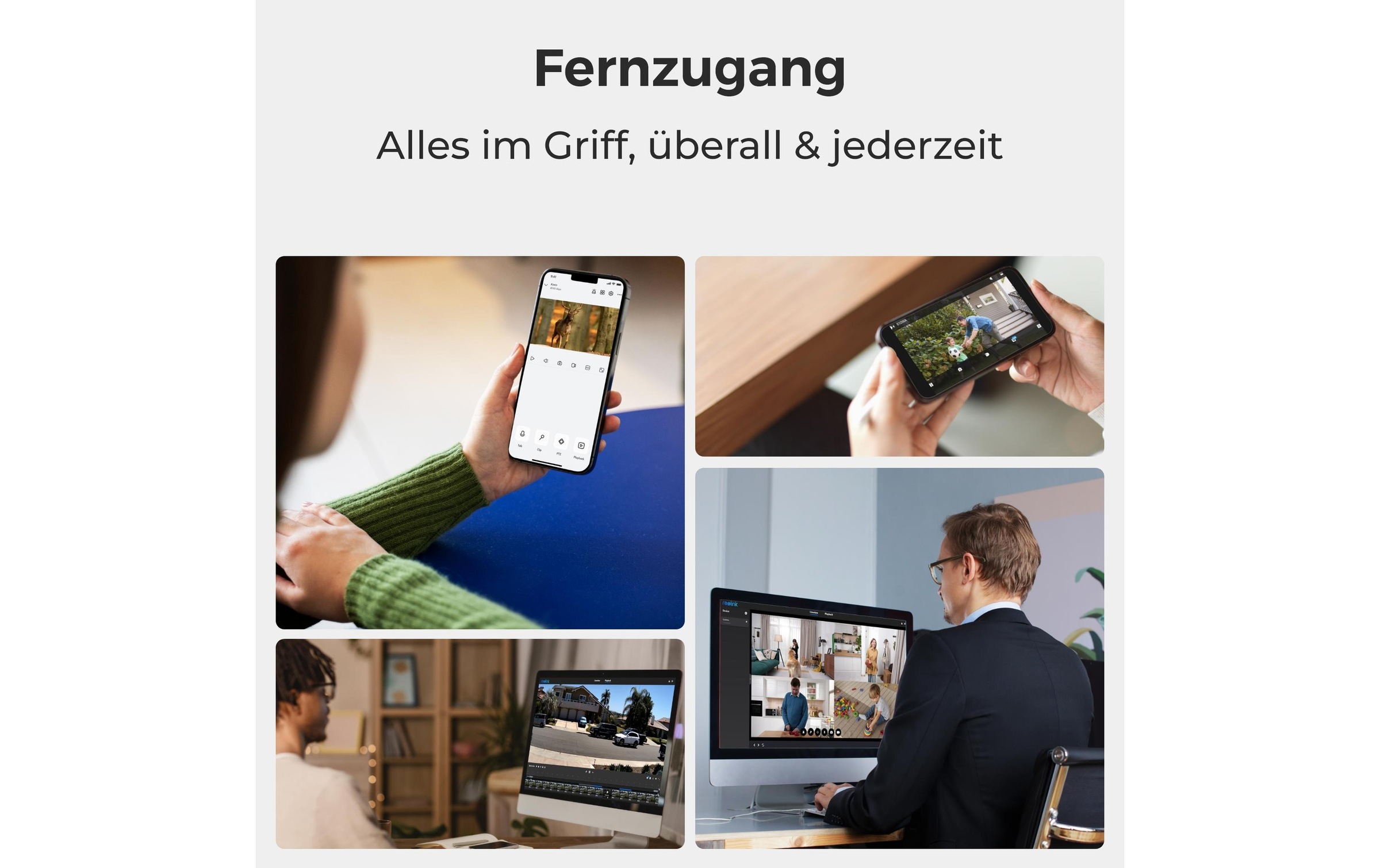 Reolink Überwachungskamera »Argus B360 4K WiFi, Weiss«, Aussenbereich