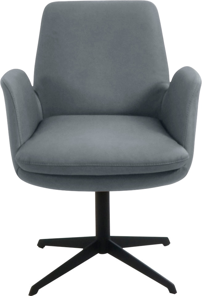 K+W Komfort & Wohnen Chaise pivotante »Cube« () fonction de rappel, structure inférieure noire