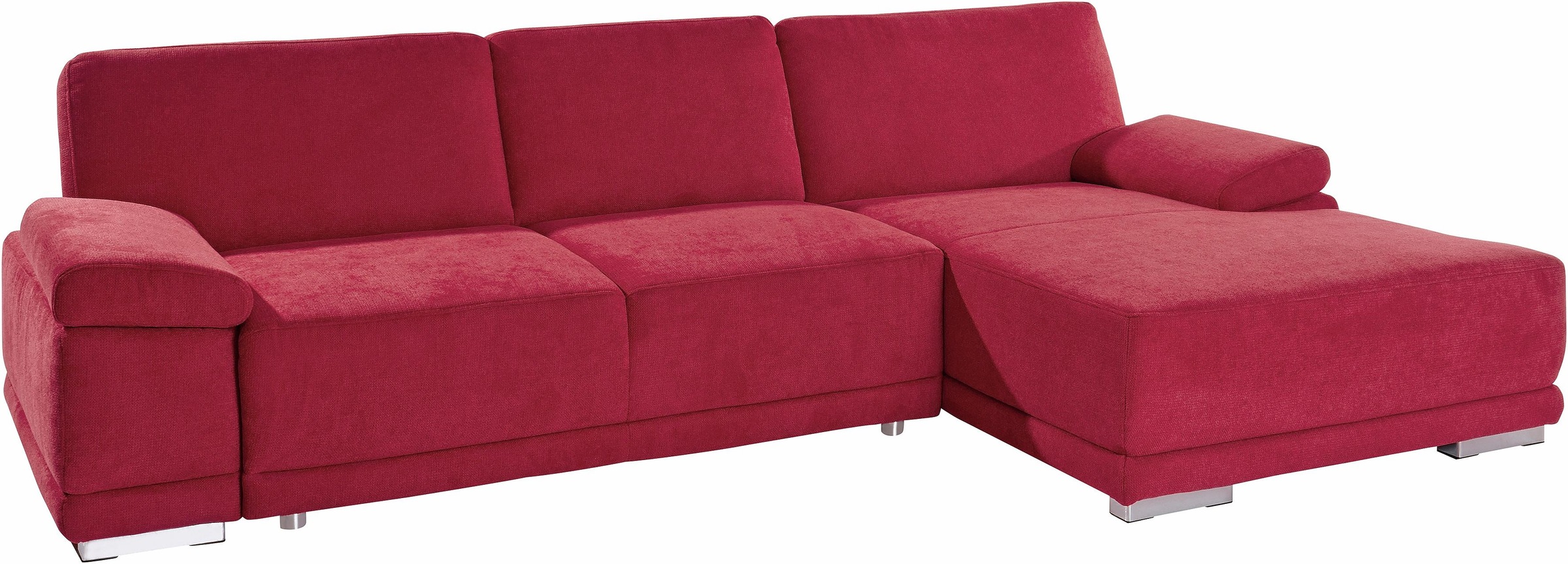 sit&more Ecksofa »Coria L-Form«, mit XL-Recamiere, wahlweise mit Bettfunktion