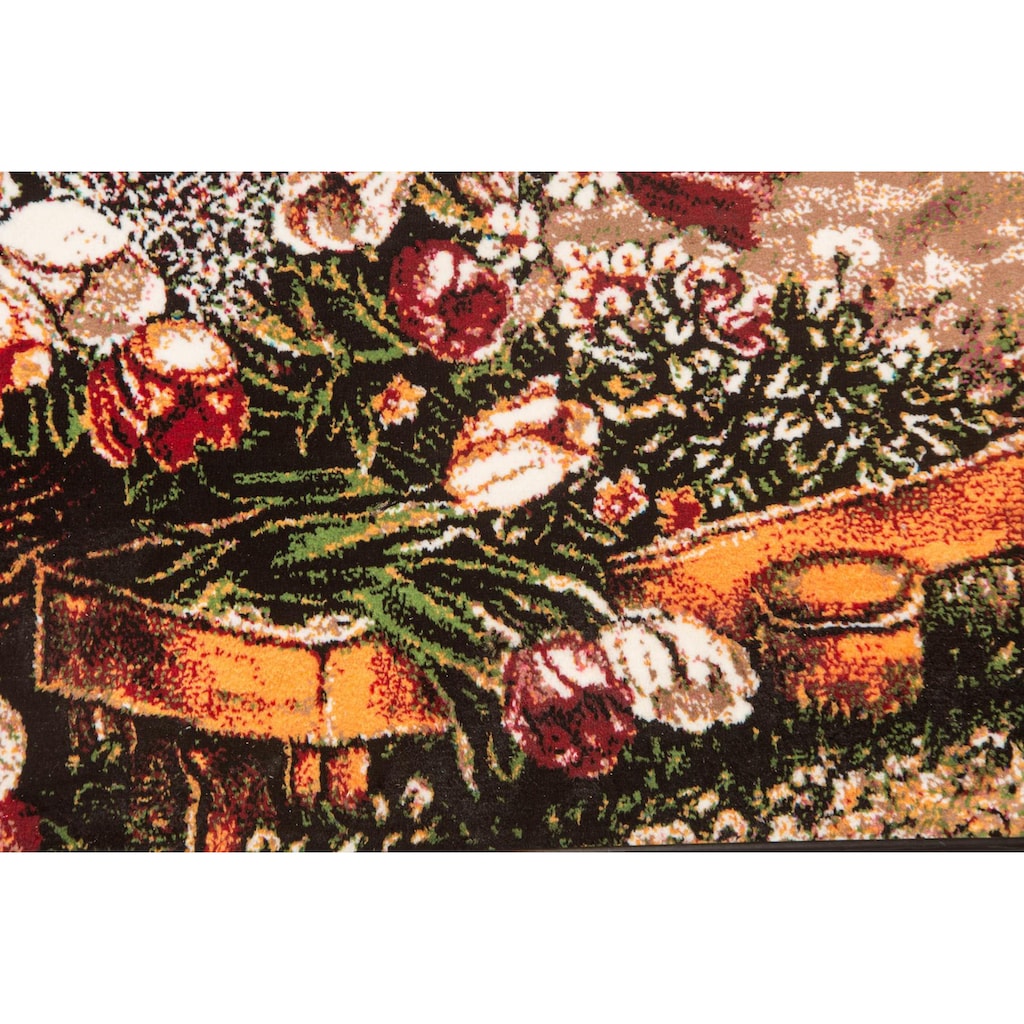 morgenland Wandteppich »Bild-Teppich Figurativ 82 x 64 cm«, rechteckig, besonders weich durch Microfaser