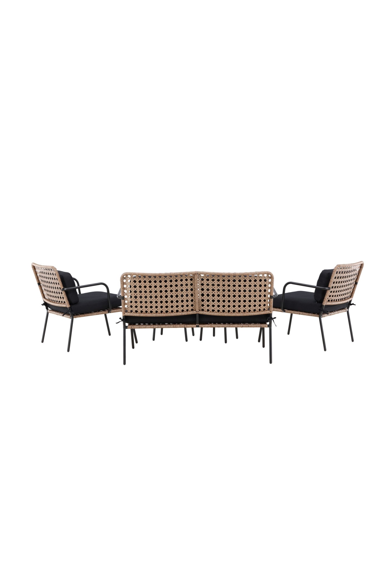 Venture Home Gartenlounge-Set »Paola, grosszügiges Outdoor-Set für hohen Sitzkomfort« 5 tlg. Loungemöbel rund, Stoffbezug, angenehm, wetterfest