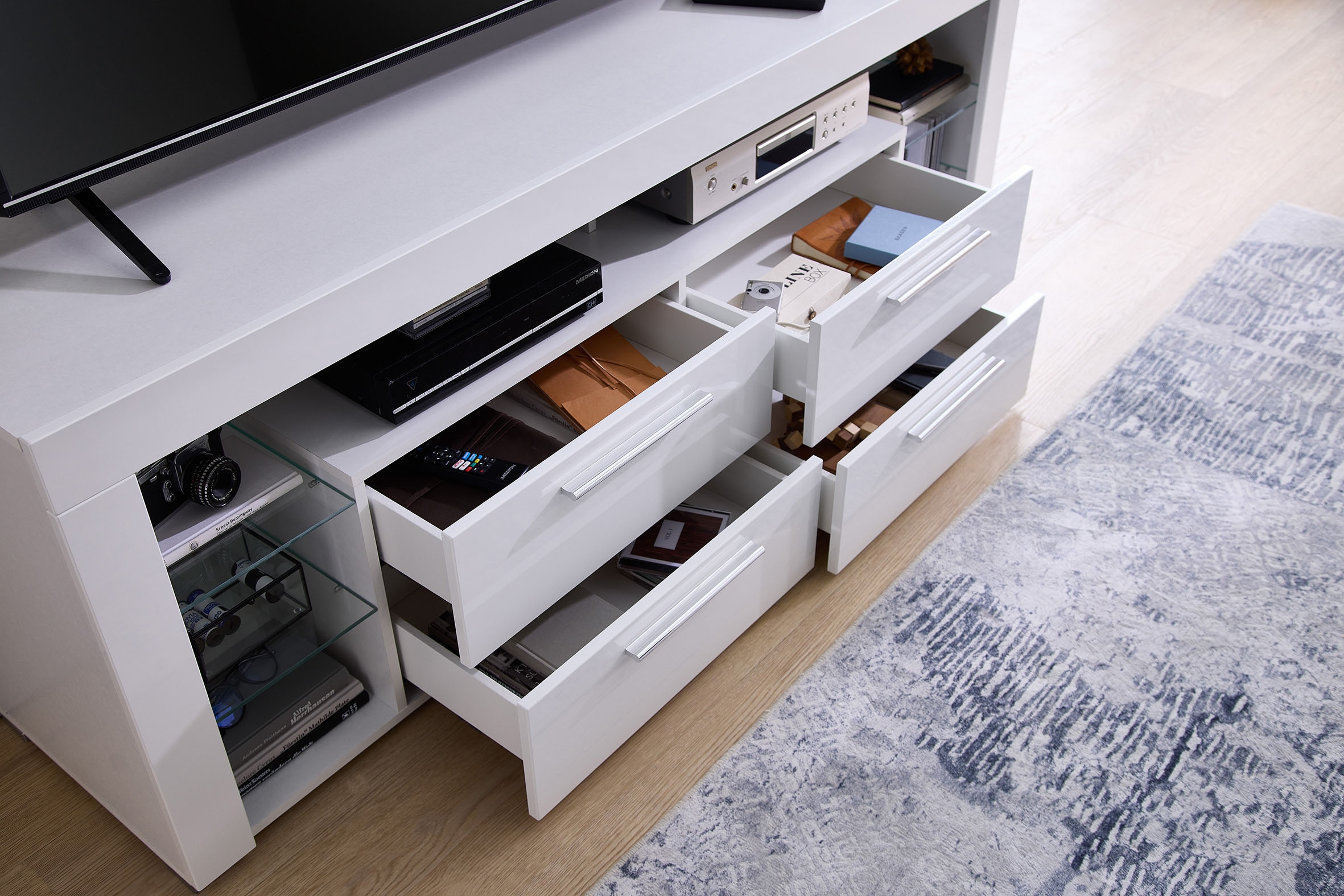 Stolkom Meuble TV »Goal TV Lowboard, B/H/T 179x67x 44 cm« 1 cuis tlg. %RESET$