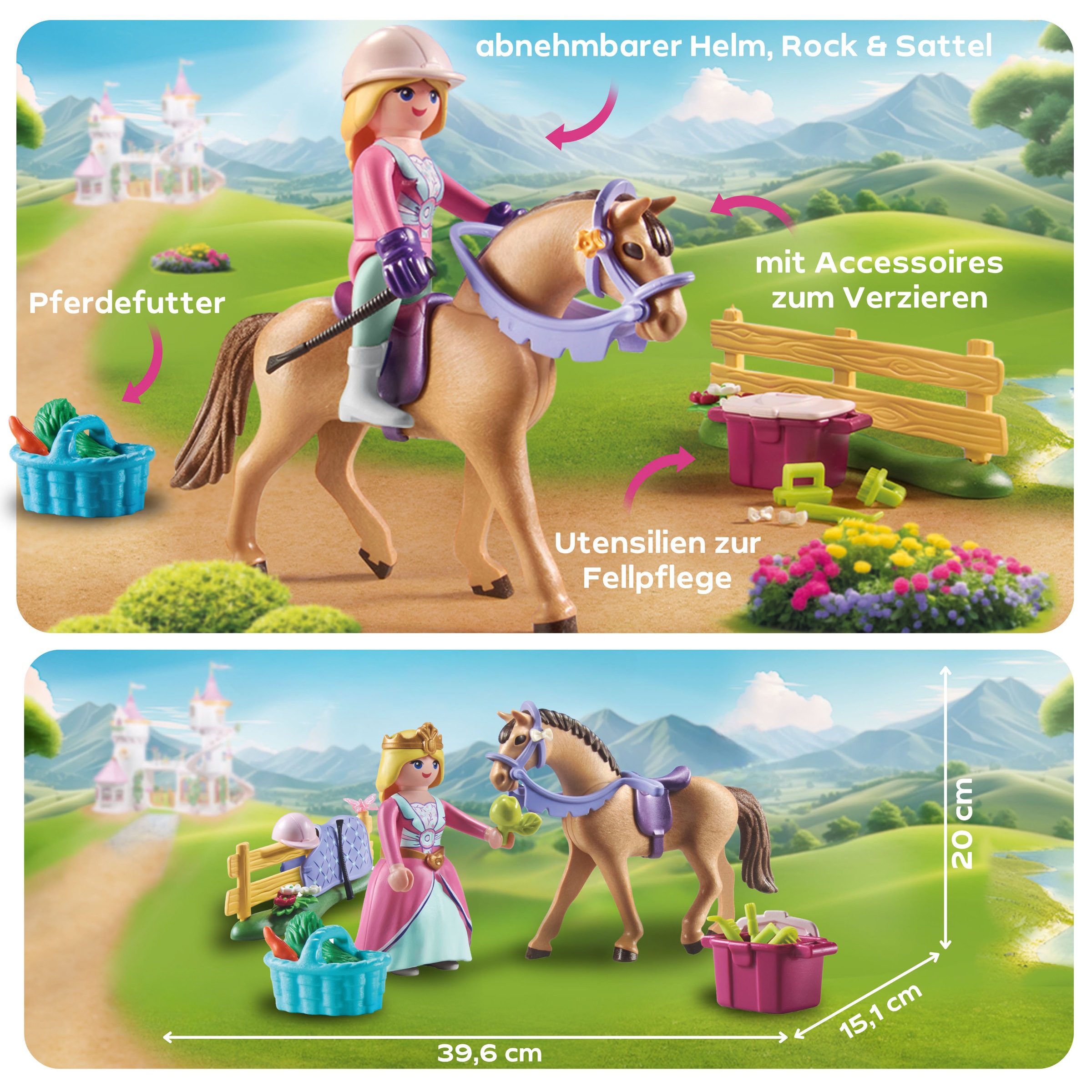 Playmobil® Jeu de construction »Prinzessin mit Pferd (71801), Playmobil Princess Magic« Made in Europe