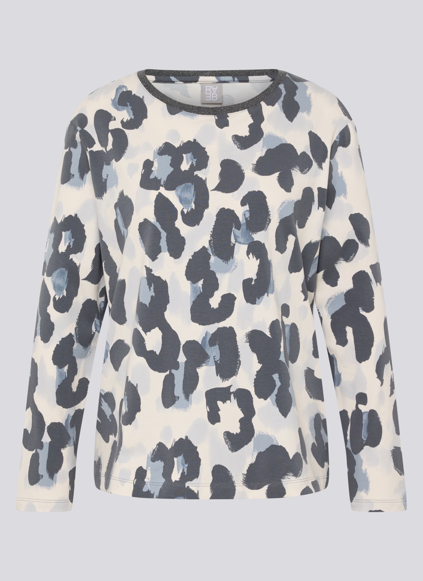 Rabe T-shirt à manches longues , mit Allover-Print
