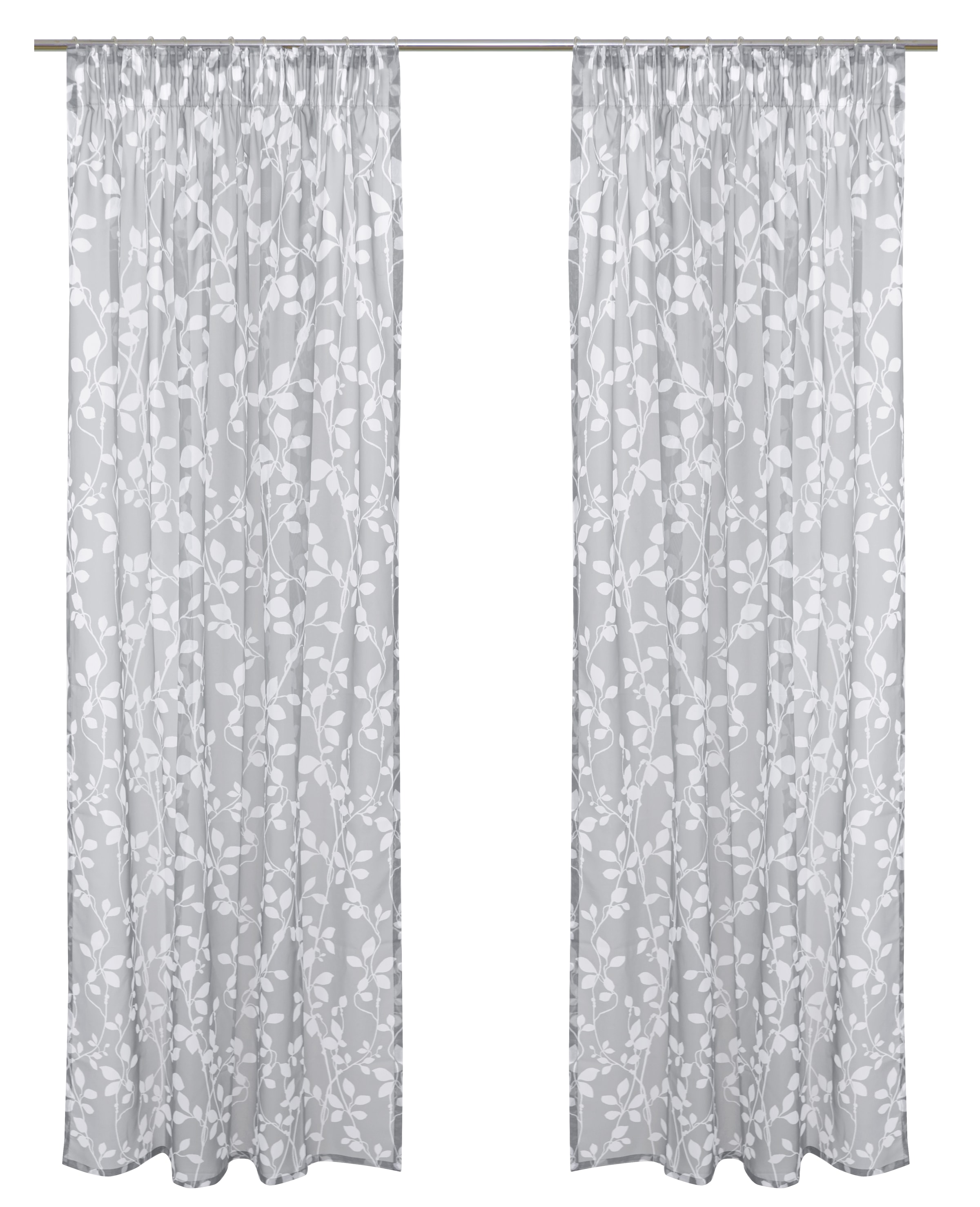 my home Rideau »Issoire« Bande multifonctionnelle 1 cuis tlg. Wohnzimmer, Schlafzimmer, Esszimmer, gemustert und halbtransparent