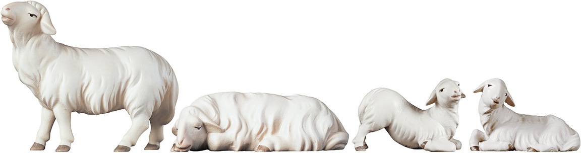 Image of ULPE WOODART Krippenfigur »Schaf und Lamm«, (Set, 4 St.), zur Komet Krippe, Handarbeit bei Ackermann Versand Schweiz