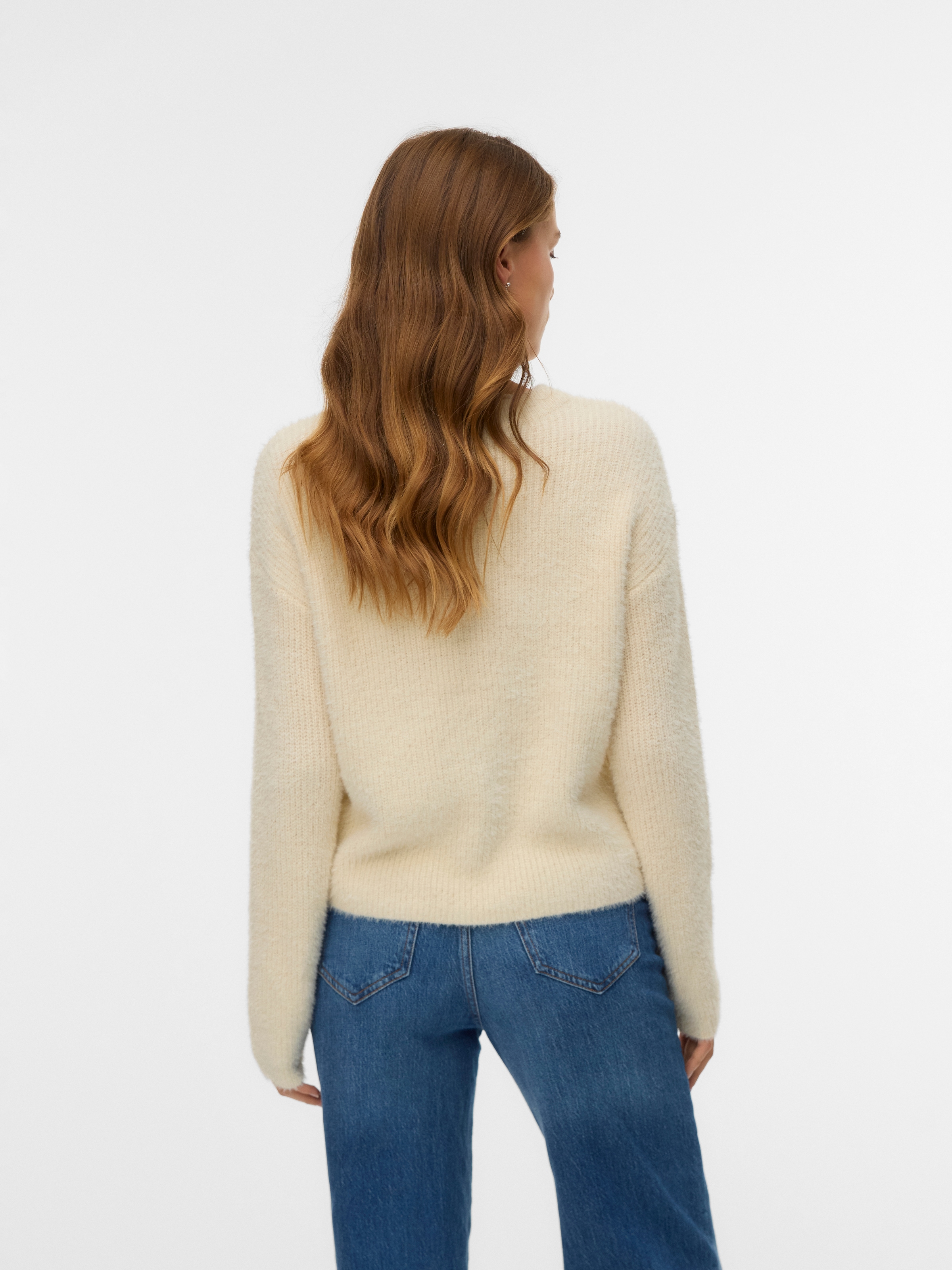 Vero Moda Pull en tricot »VMPUFF LS O-NECK PULLOVER BOO«