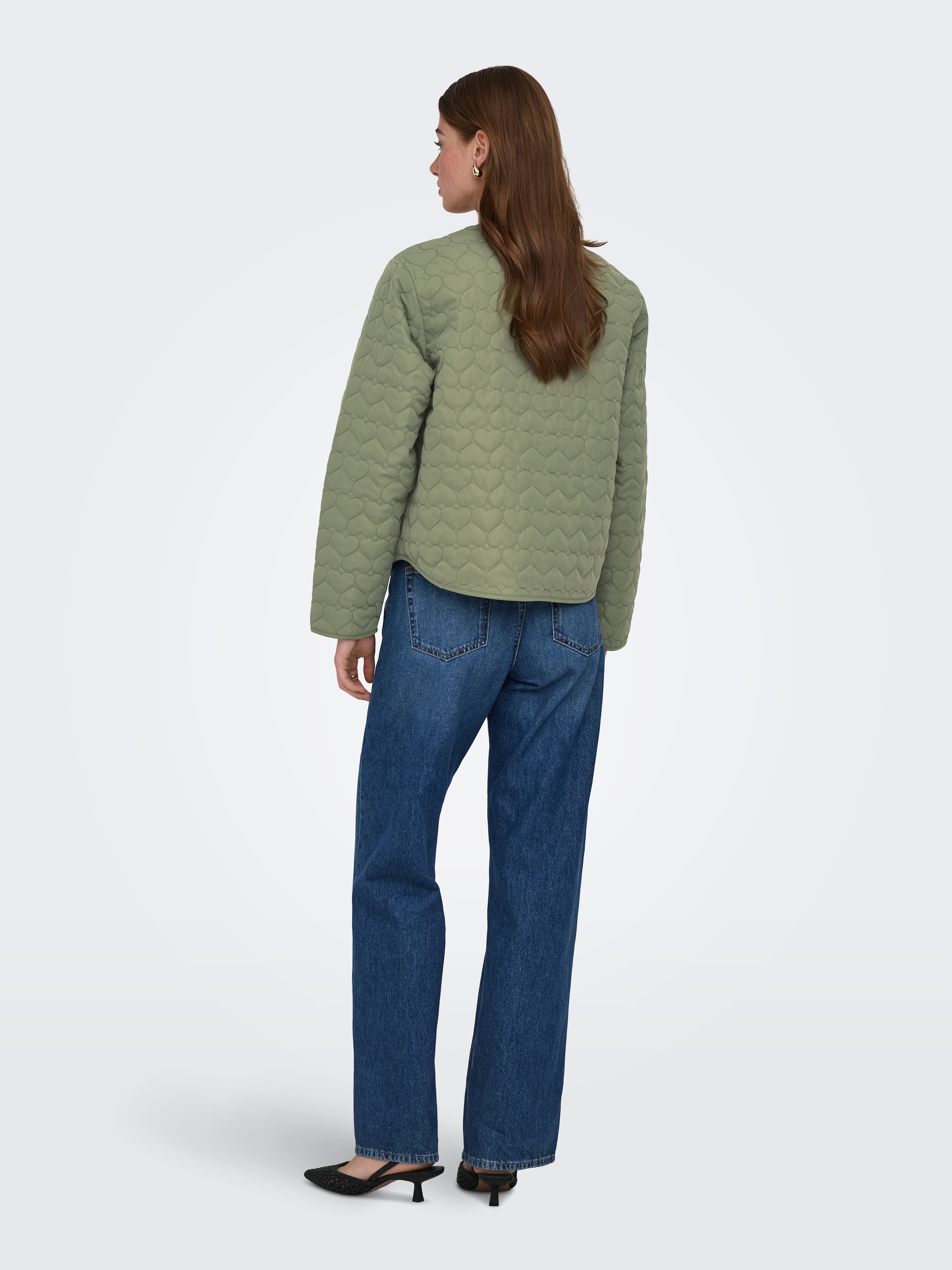 ONLY Veste matelassée »ONLHEART LIFE QUILTED JACKET NOOS OTW« mit Steppmuster in Herzchenform