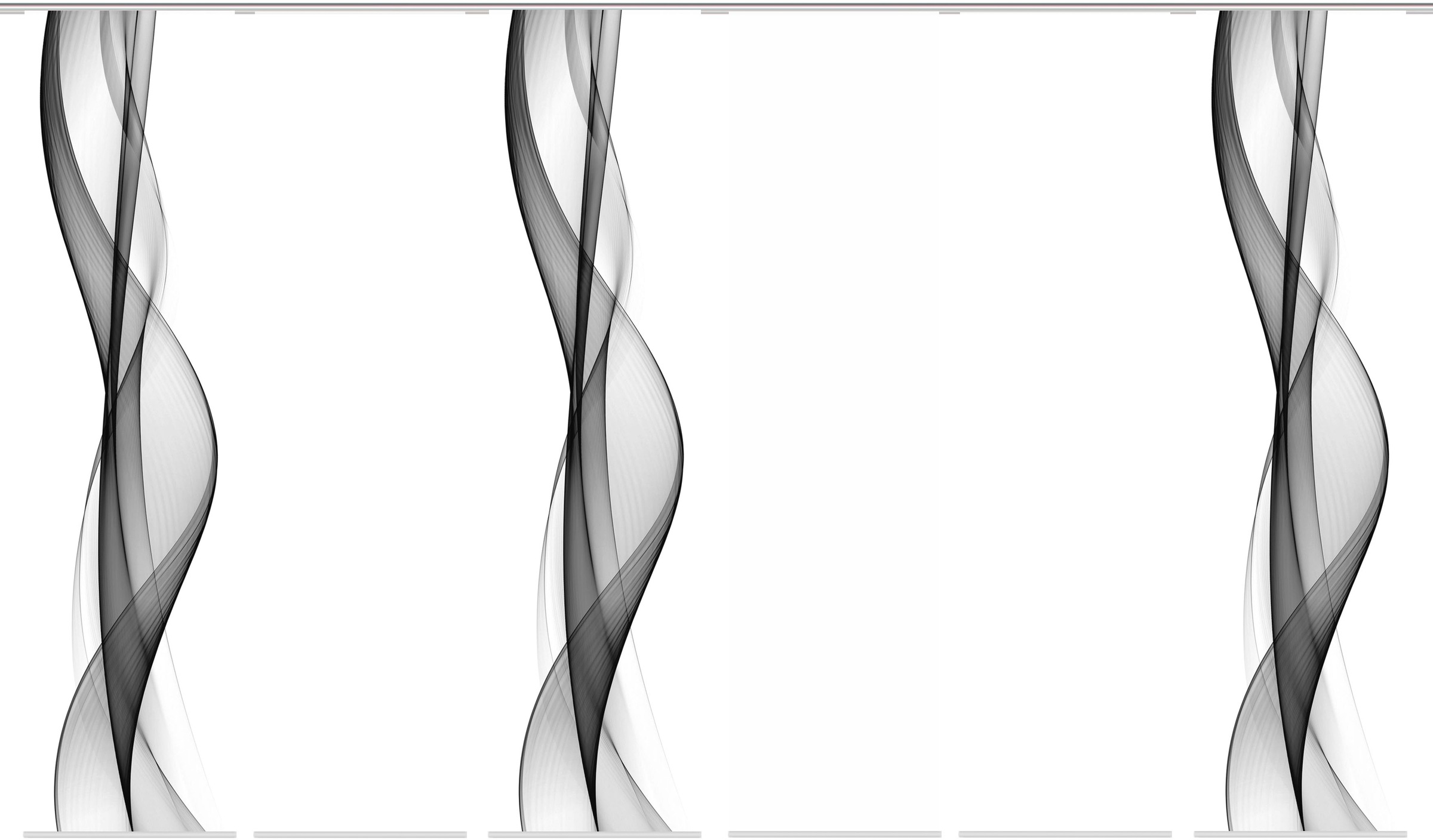 Image of HOME WOHNIDEEN Schiebegardine »WELLANA 6er SET«, (6 St.), Dekostoff-Seidenoptik, Digital bedruckt bei Ackermann Versand Schweiz