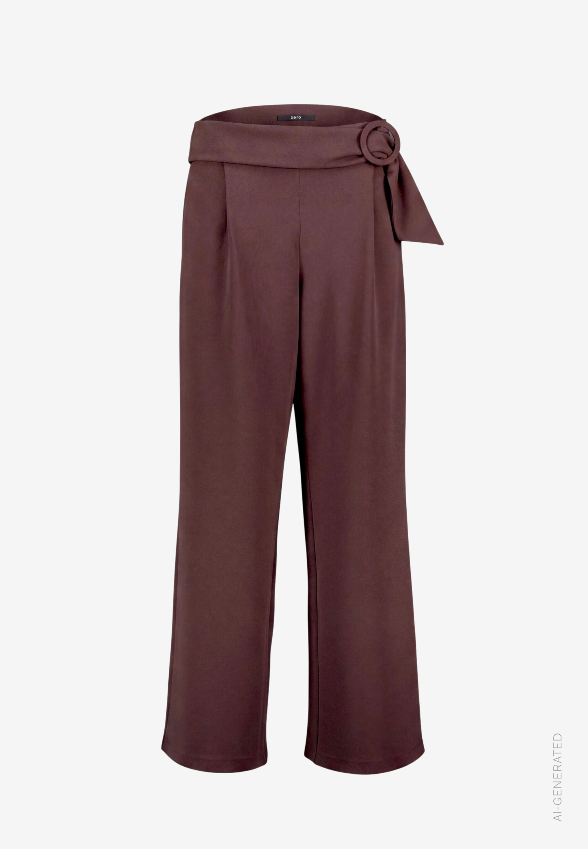 Zero Bundfaltenhose  Stoffhose mit Gürtel / Schnalle