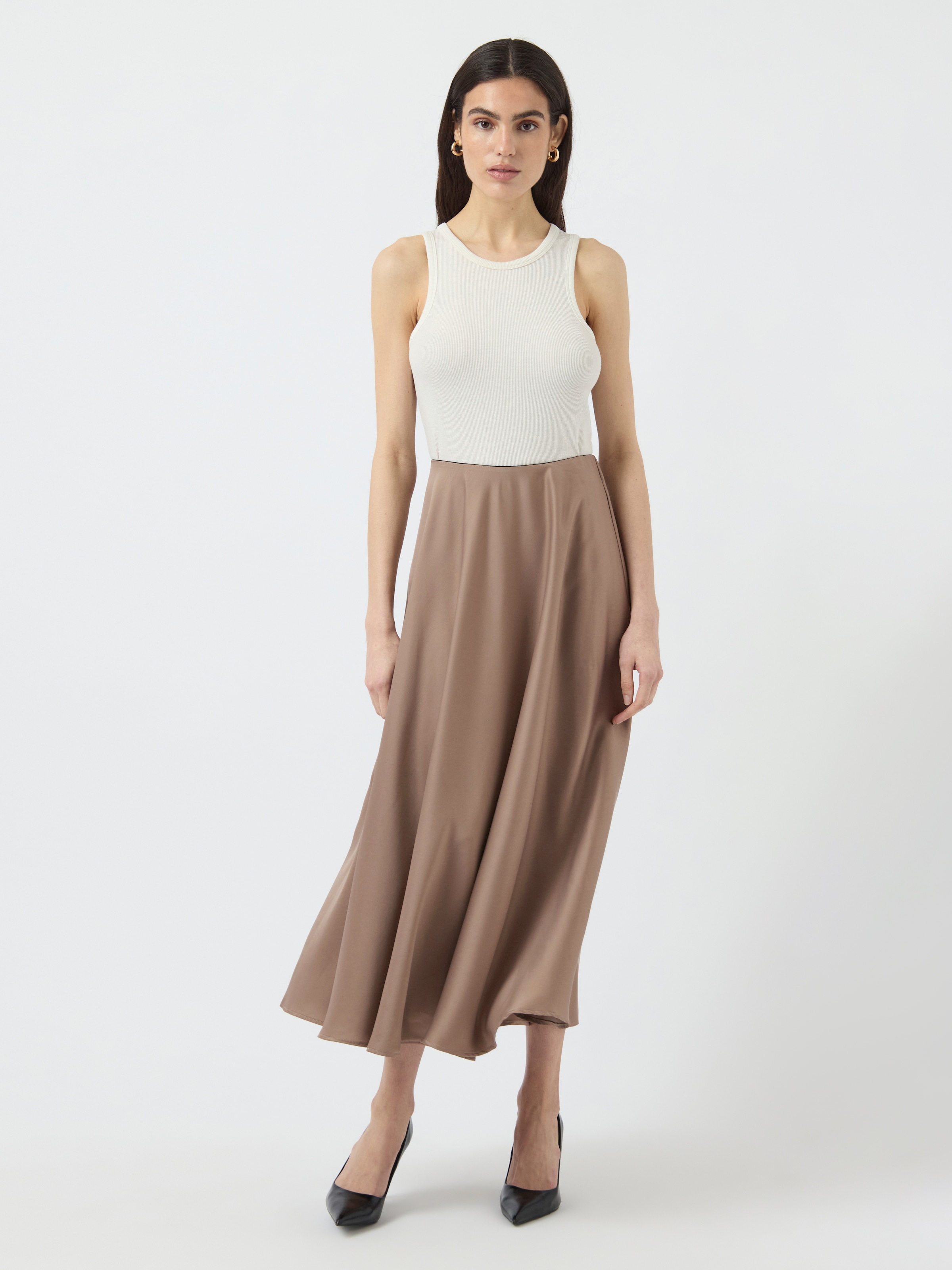 Y.A.S Satinrock »YASPELLA HW VOLUME ANKLE SKIRT S. NOOS«