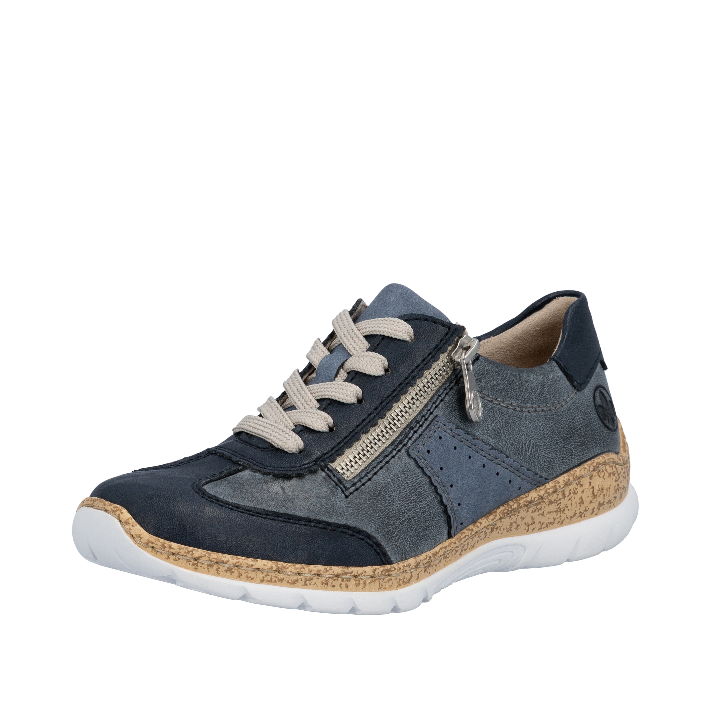 Image of Rieker Sneaker Schnürschuh, Halbschuh, Casual-Sneaker mit Reissverschluss
