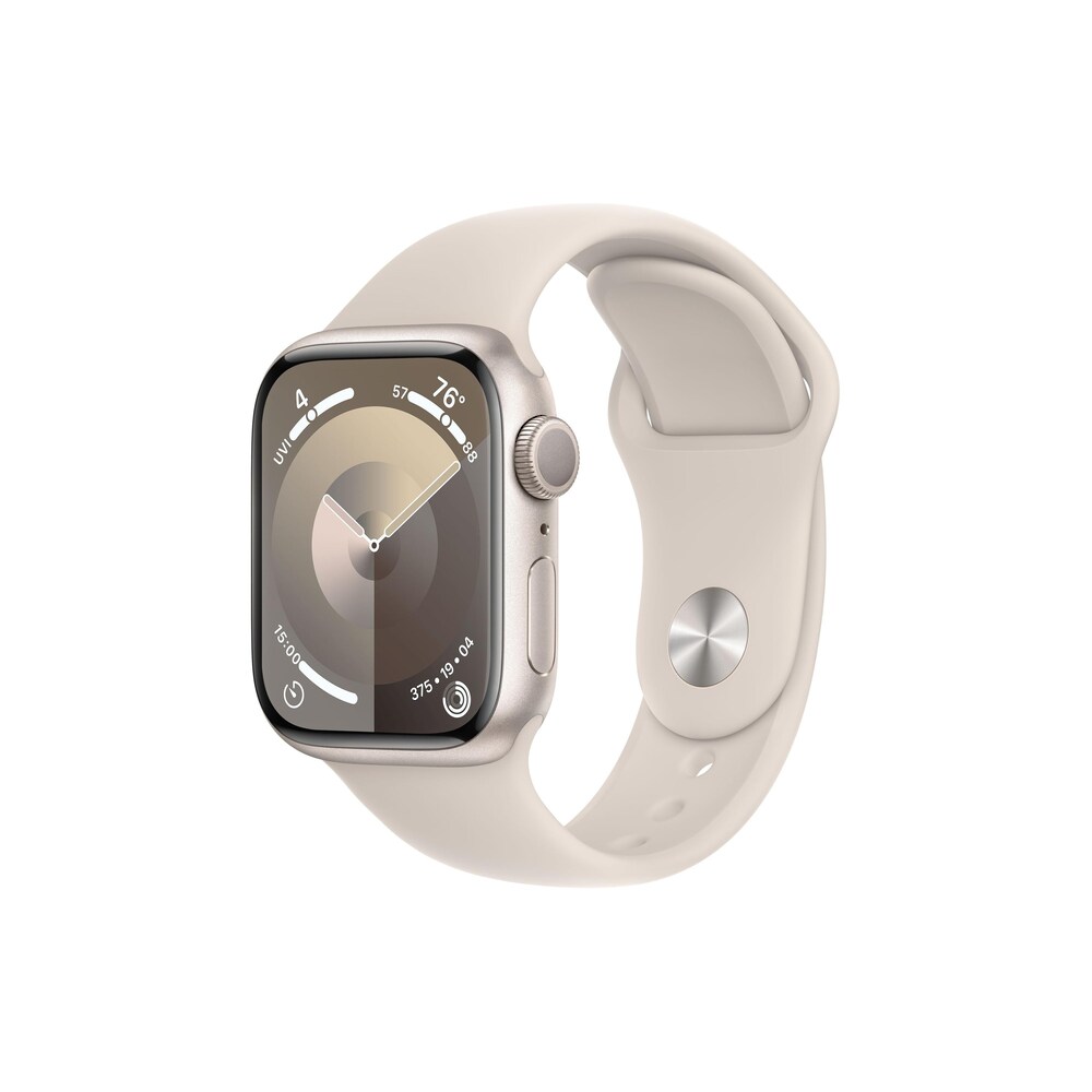 Smartwatch »Series 9, GPS, Aluminium-Gehäuse mit Sportarmband«, (Watch OS 10)