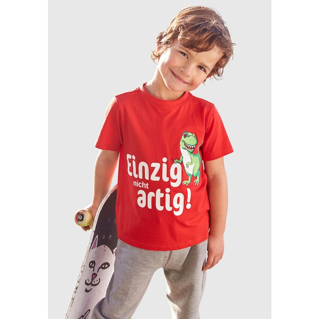 ✌ KIDSWORLD T-Shirt »FUCHS UND DINO«, (Packung, 2 tlg.) Acheter en ligne