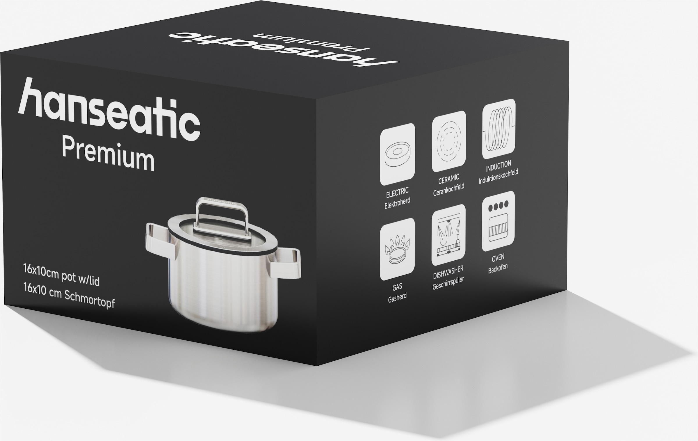Hanseatic Kochtopf »PREMIUM« 1 tlg. Edelstahl