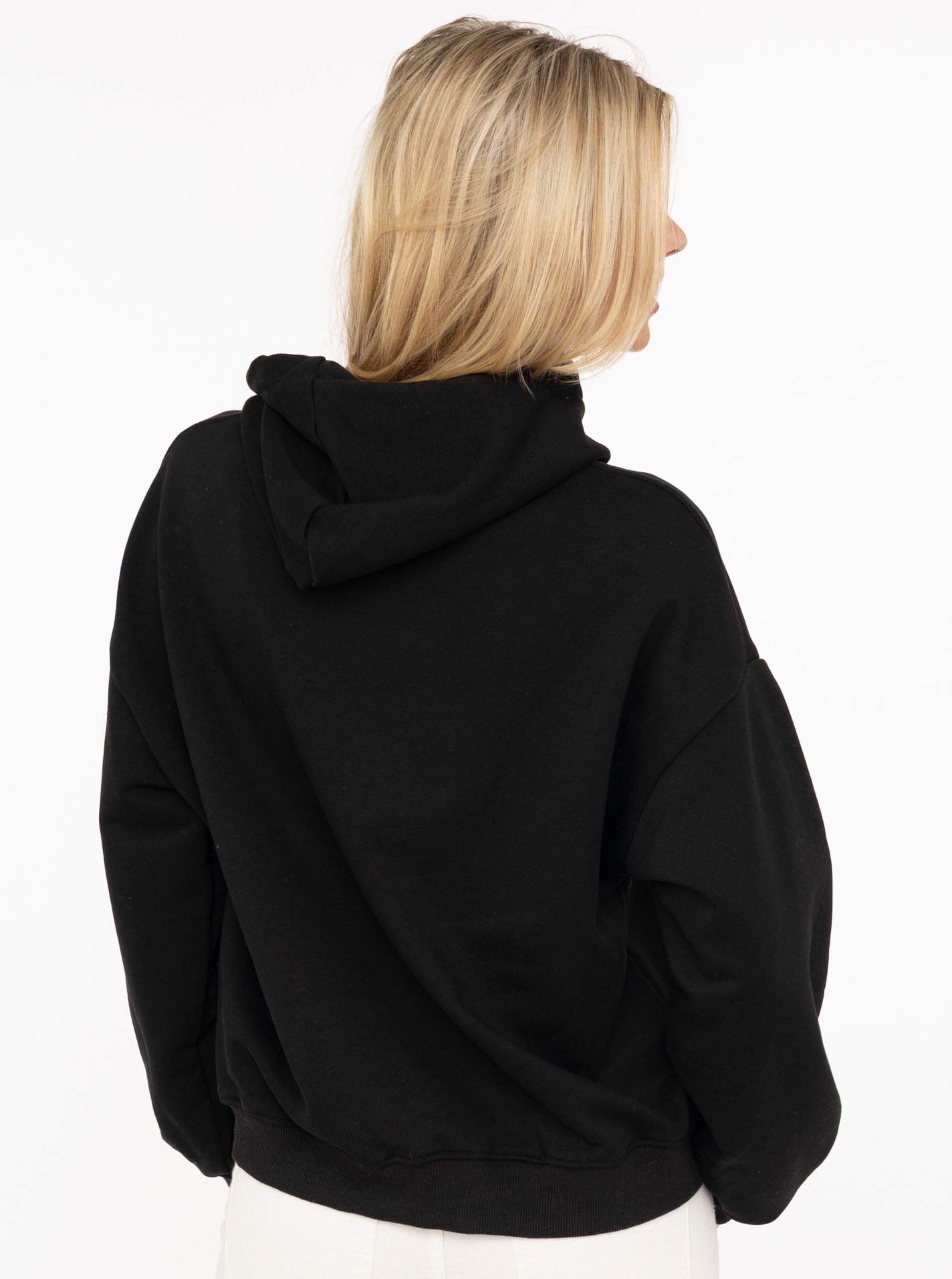 Zwillingsherz Hoodie »"Smile"«, capuche, manches longues, poignets élastiques, grand imprimé néon,
