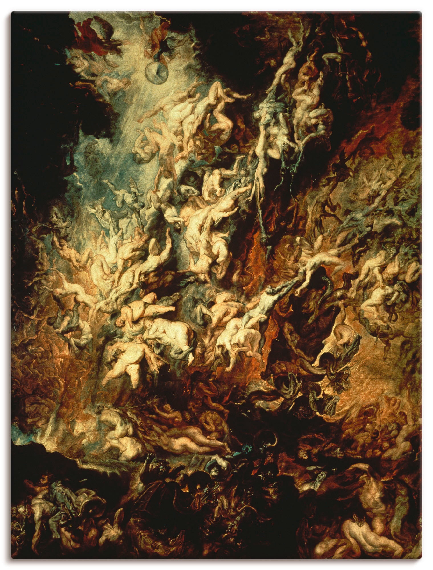 Image of Artland Leinwandbild "Höllensturz der Verdammten I" Dark Fantasy 1 Stk. tlg. auf Holzrahmen gespannt