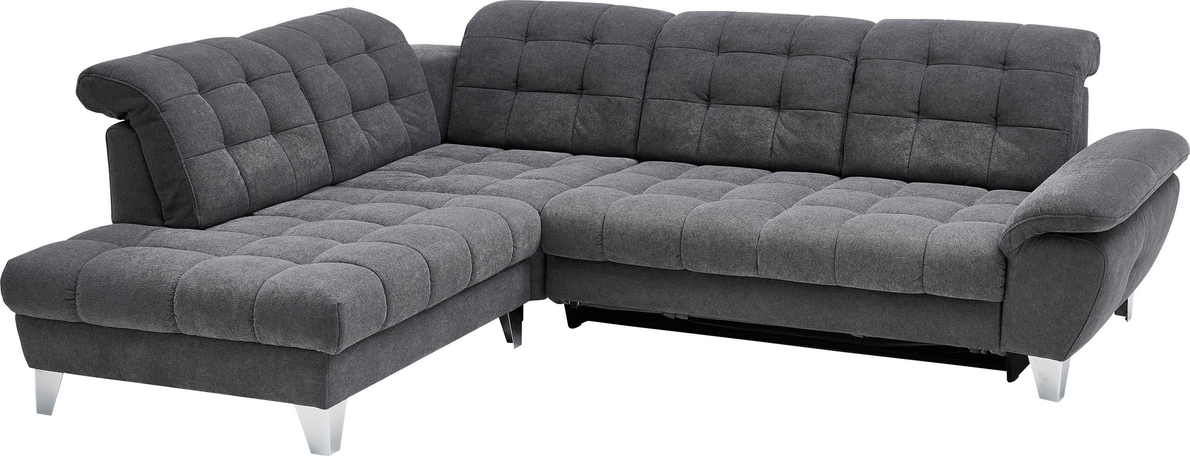 Image of Places of Style Ecksofa »Bardi«, incl. Sitztiefenverstellung, wahlweise mit Kopfteil- und Armlehnverstellung, Bettfunktion und Bettkasten bei Ackermann Versand Schweiz