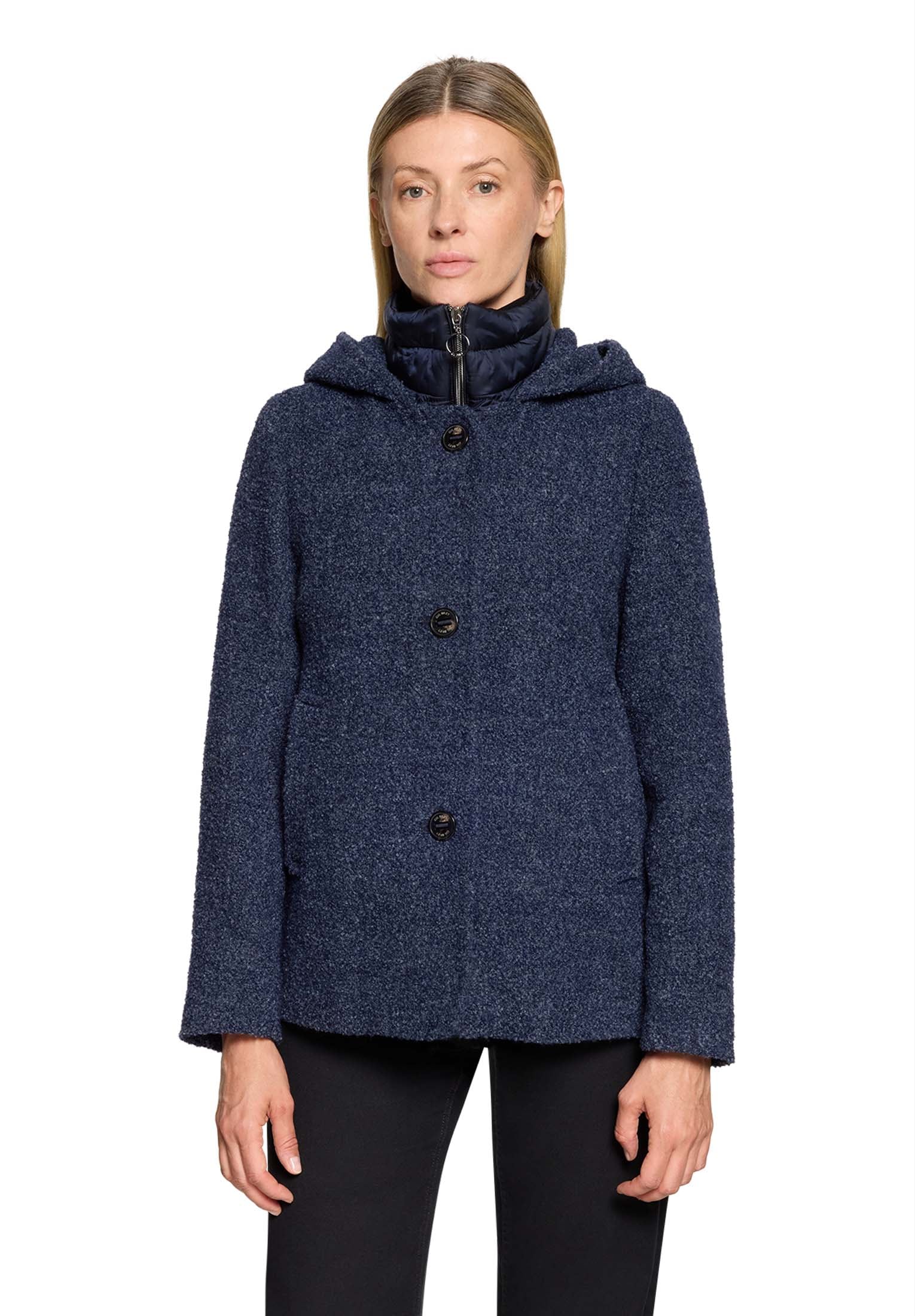 Image of Gil Bret Wolljacke ohne Kapuze 2 in 1 Optik mit Knopf-Verschluss