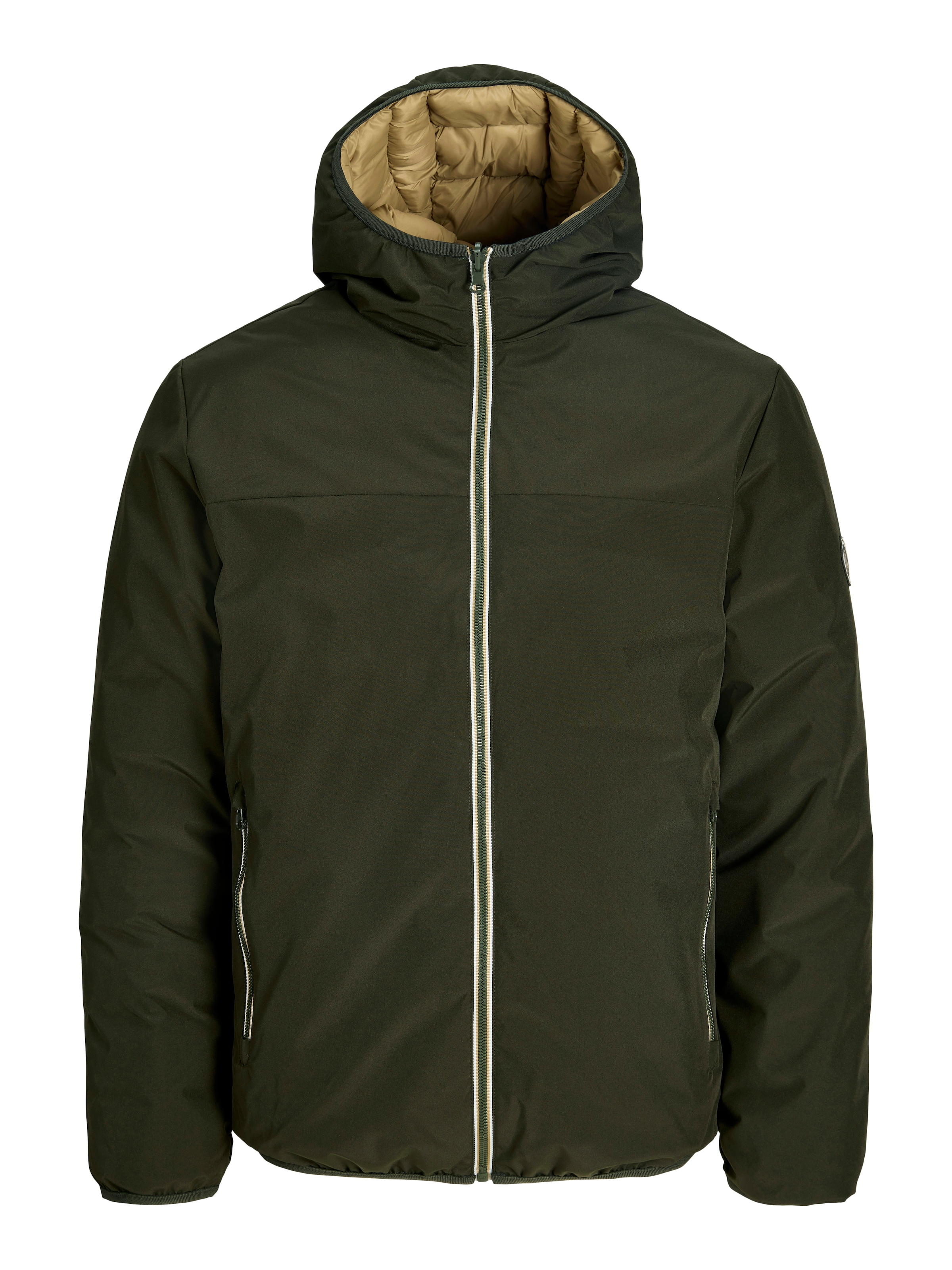 Jack & Jones Kurzjacke »JJEBROOKLYN REVERSIBLE JACKET SN« mit Kapuze Kunstfaser, regular fit
