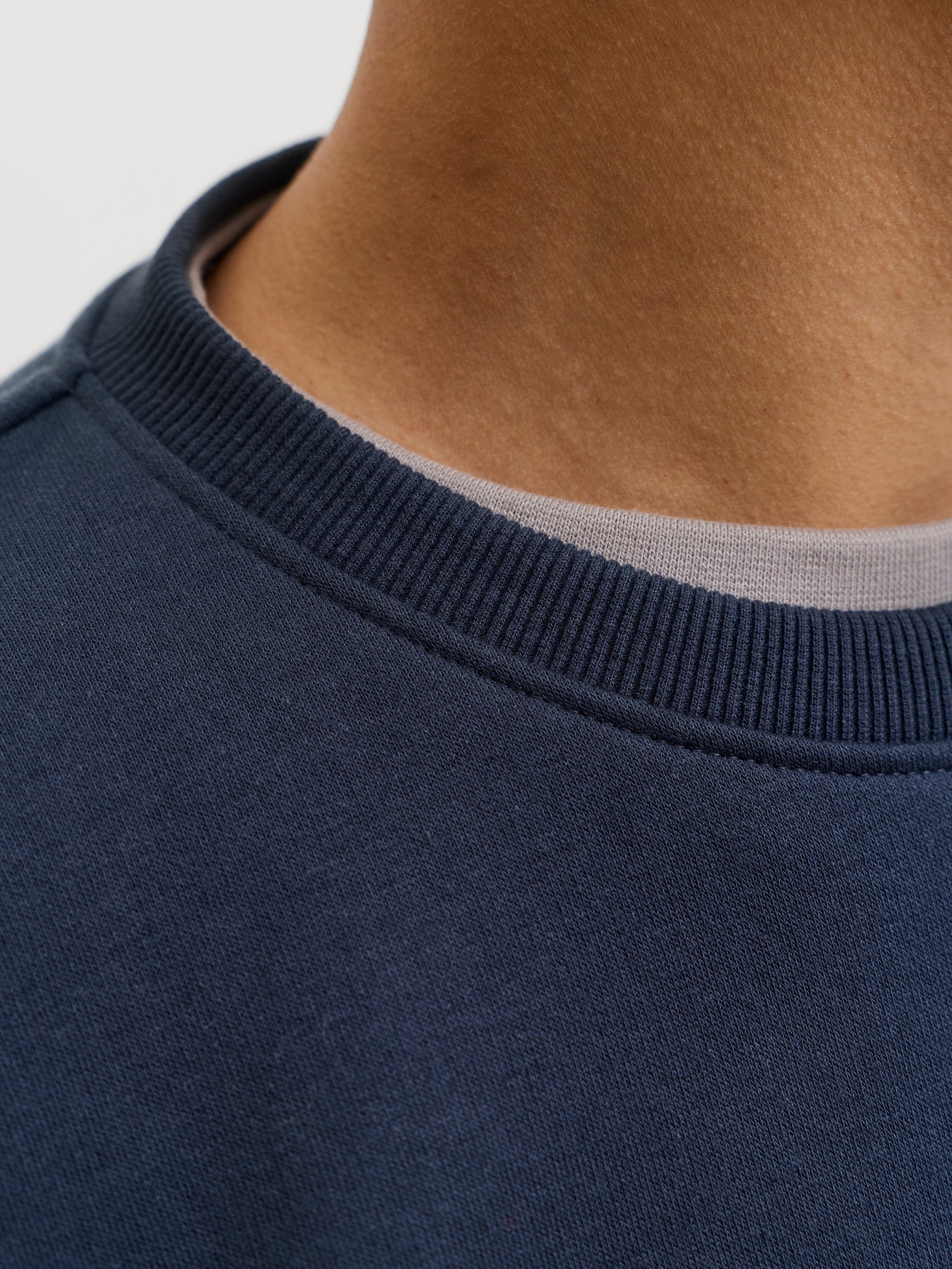 Jack & Jones PlusSize Sweat-shirt »JJRUSH SWEAT CREW NECK PLS«, mélange coton, coupe normale
