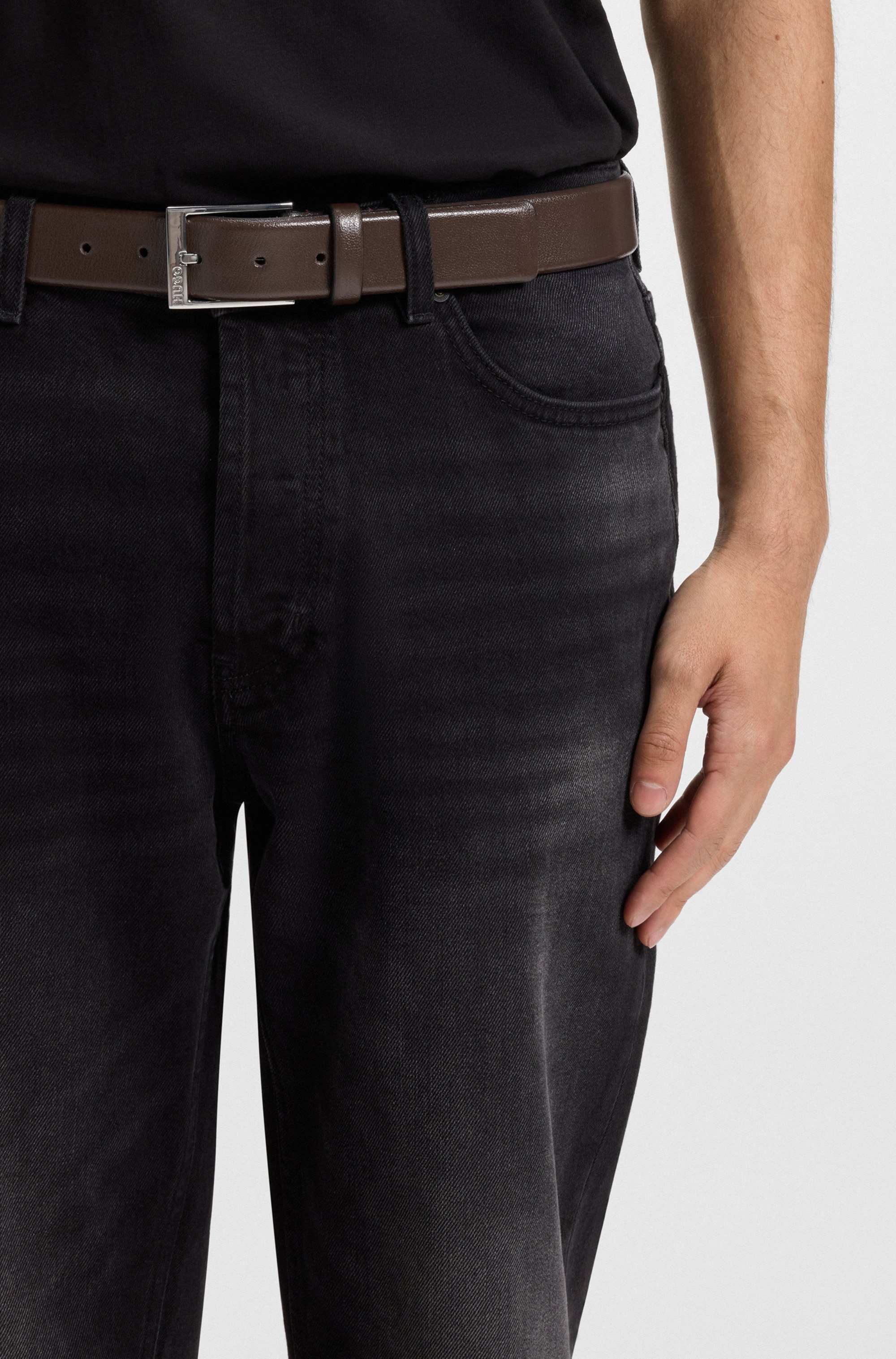 HUGO Ceinture en cuir »Gellot_Sz35«