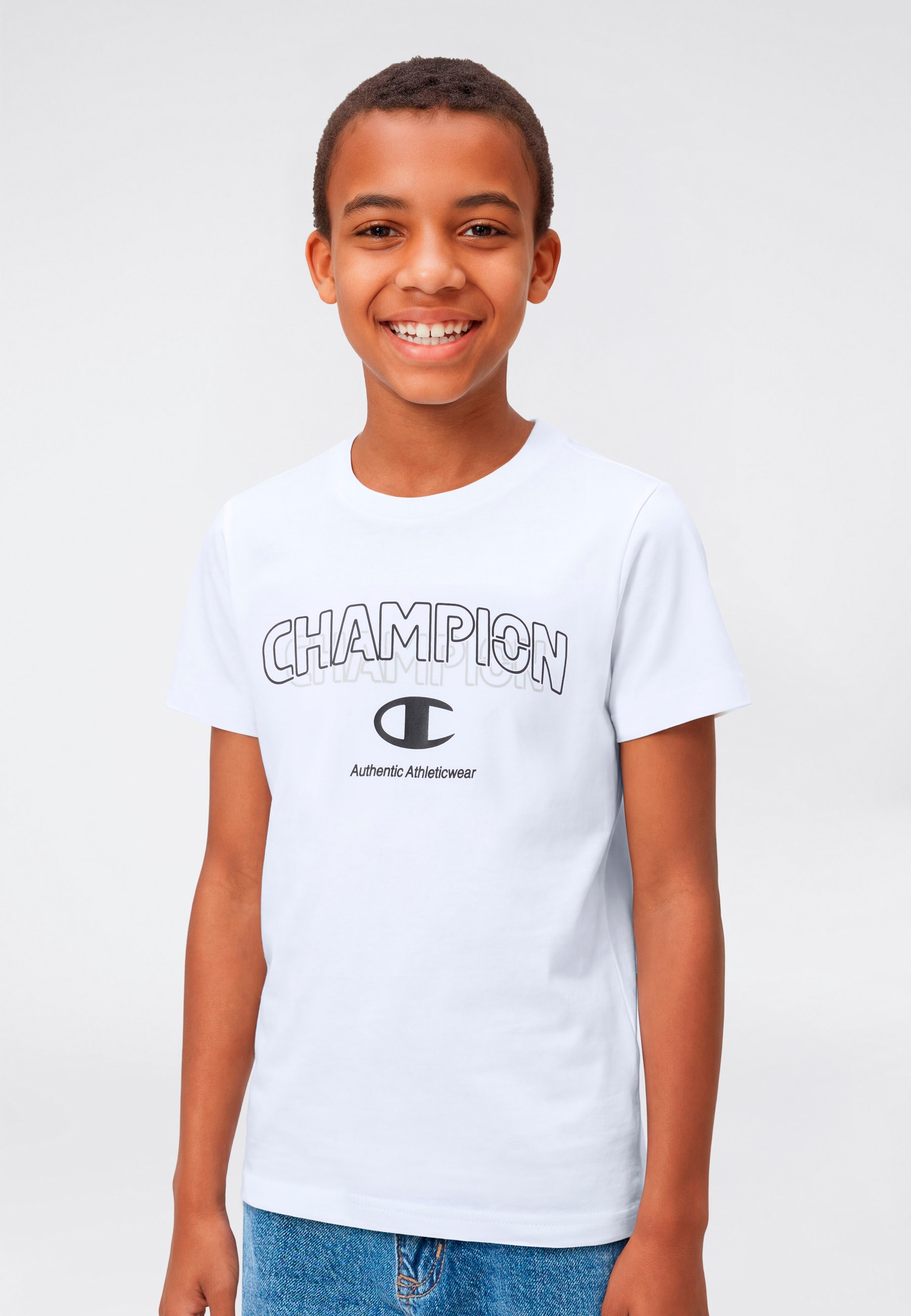 Champion T-shirt »Graphic T-Shirt« 1 pièces für Kinder, sportlicher Stil, Kurzarm, für sportliche Aktivitäten