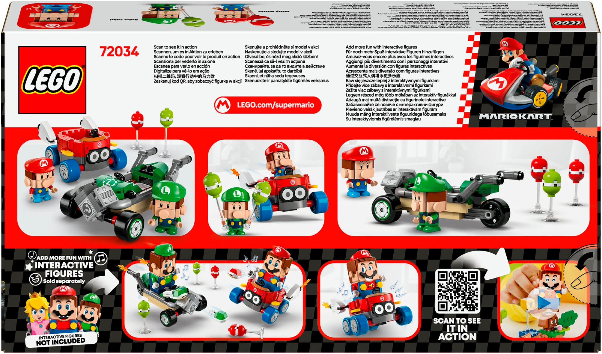 LEGO® Pions de construction »Mario Kart™ – Baby Mario vs. Baby Luigi (72034), LEGO Super Mario« Made in Europe