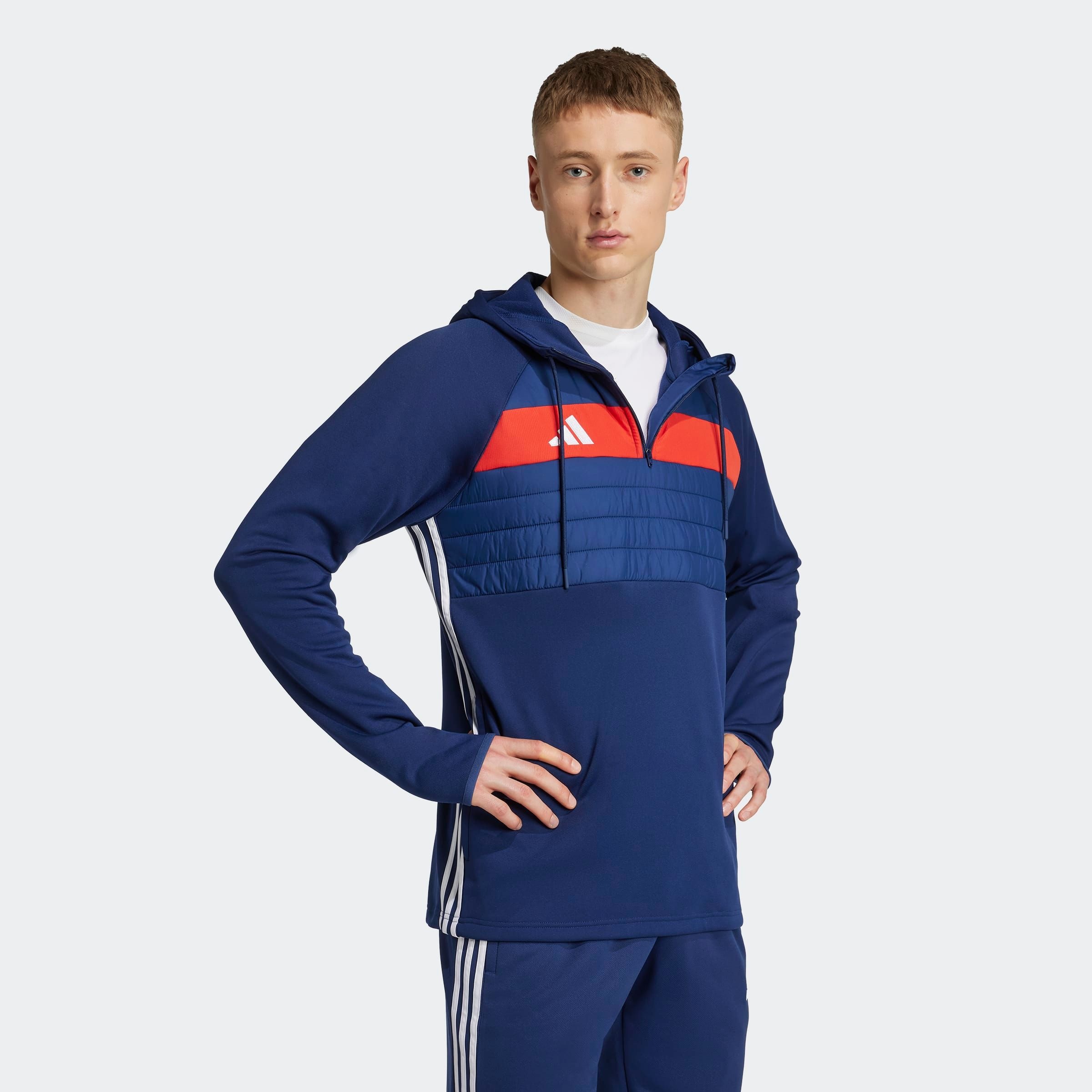 Image of adidas Performance Kapuzensweatshirt "TIRO 25 ESSENTIALS WINTERIZED TRAININGSOBERTEIL"