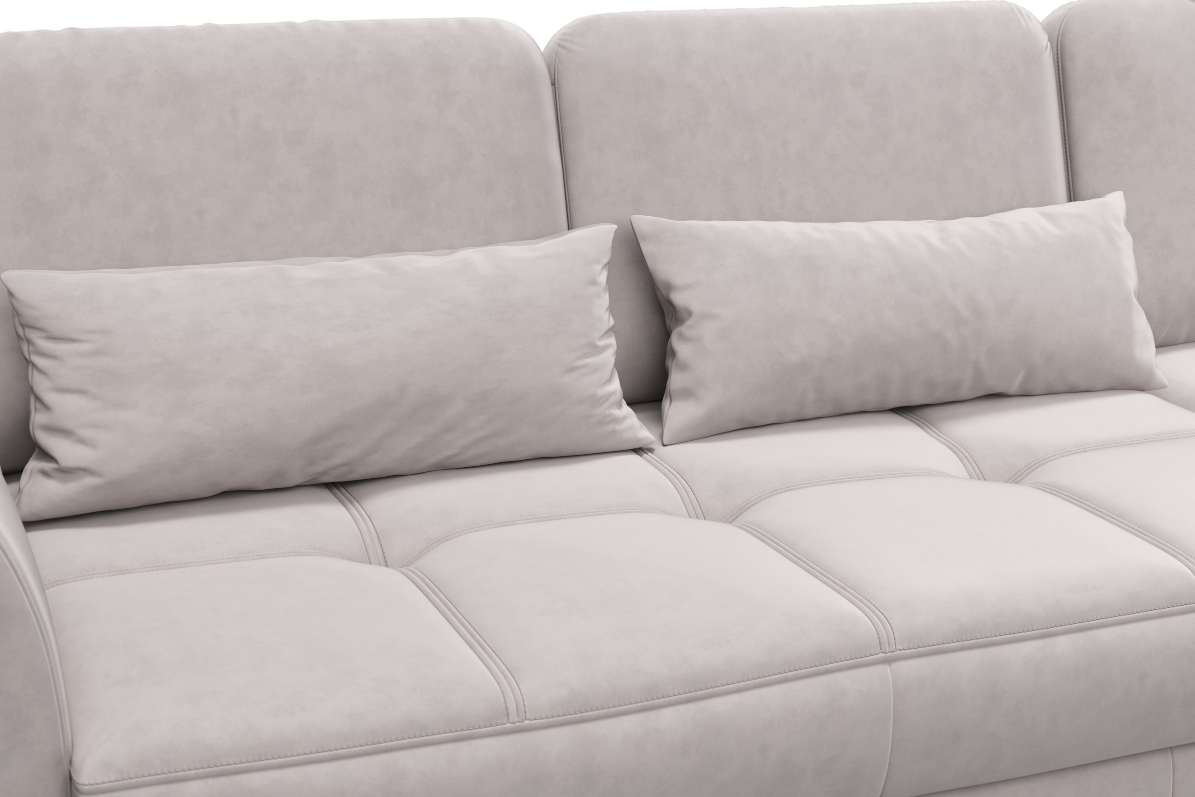 sit&more Ecksofa »Bendigo L-Form«, inklusive Sitztiefenverstellung, Bodenfreiheit 12 cm, in 2 Fussfarben