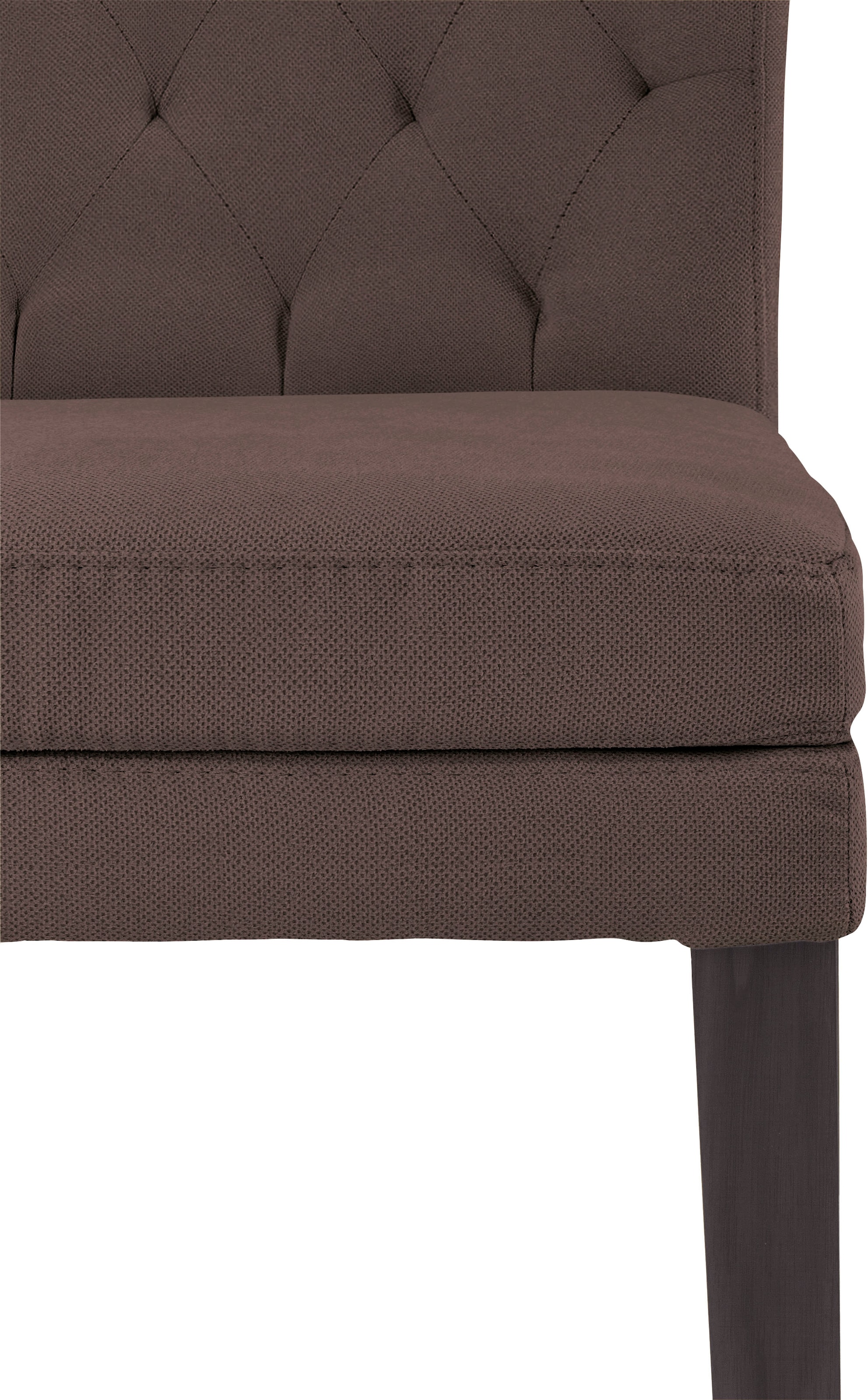 Home affaire 4-Fussstuhl »Colorado«, (Set), 2 St., Luxus-Microfaser, Beine aus Buche, wengefarben lackiert, Im 2er, 4er oder 6er-Set
