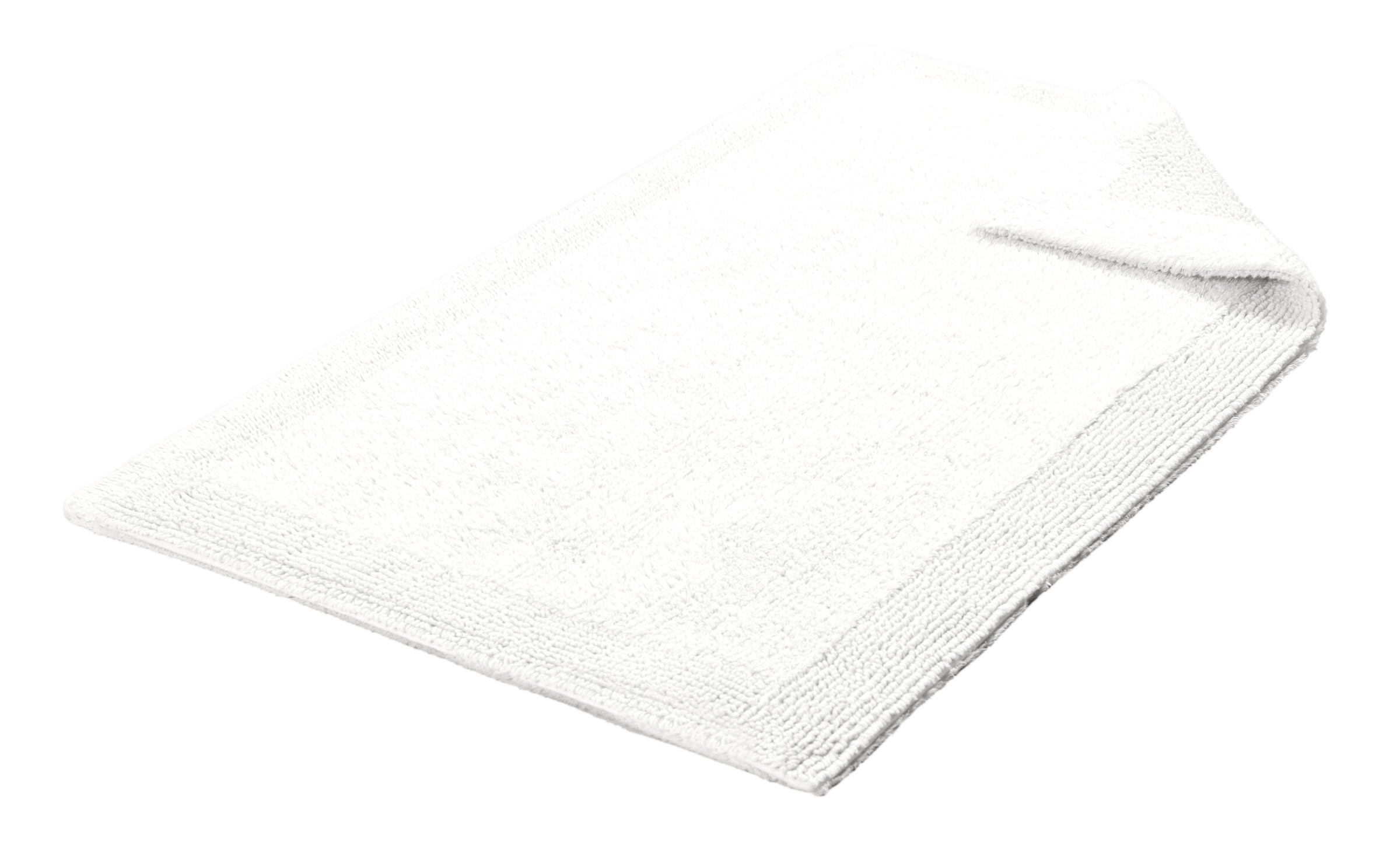 my home Badematte »Kapra, Badvorleger, Badezimmer Teppich« Höhe 14 mm beidseitig nutzbar | fussbodenheizungsgeeignet | strapazierfähig mit Bordüre, Badteppich, Badematte, Baumwolle