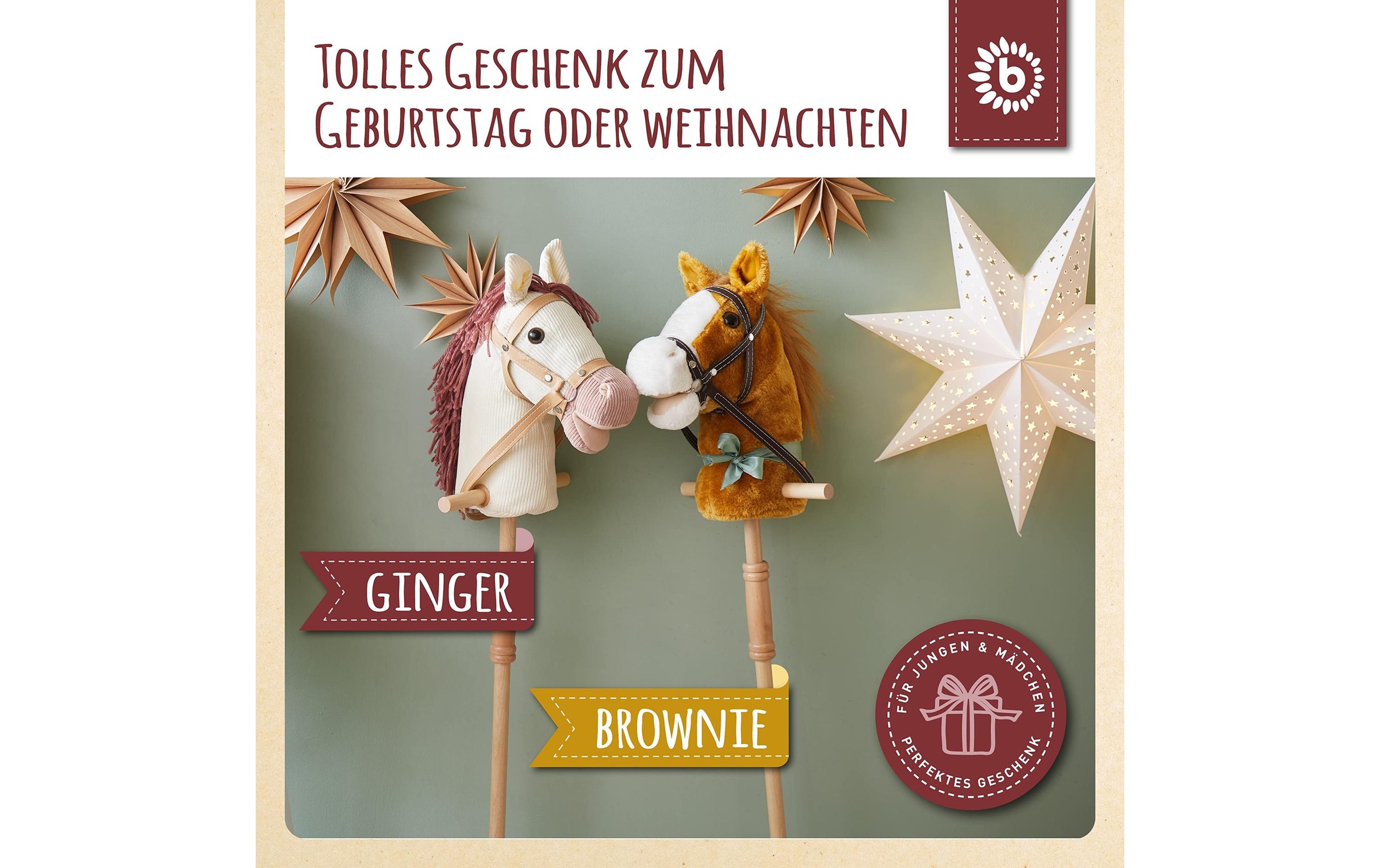 BIECO Steckenpferd »Ginger«, Holzart: Pinie (China)