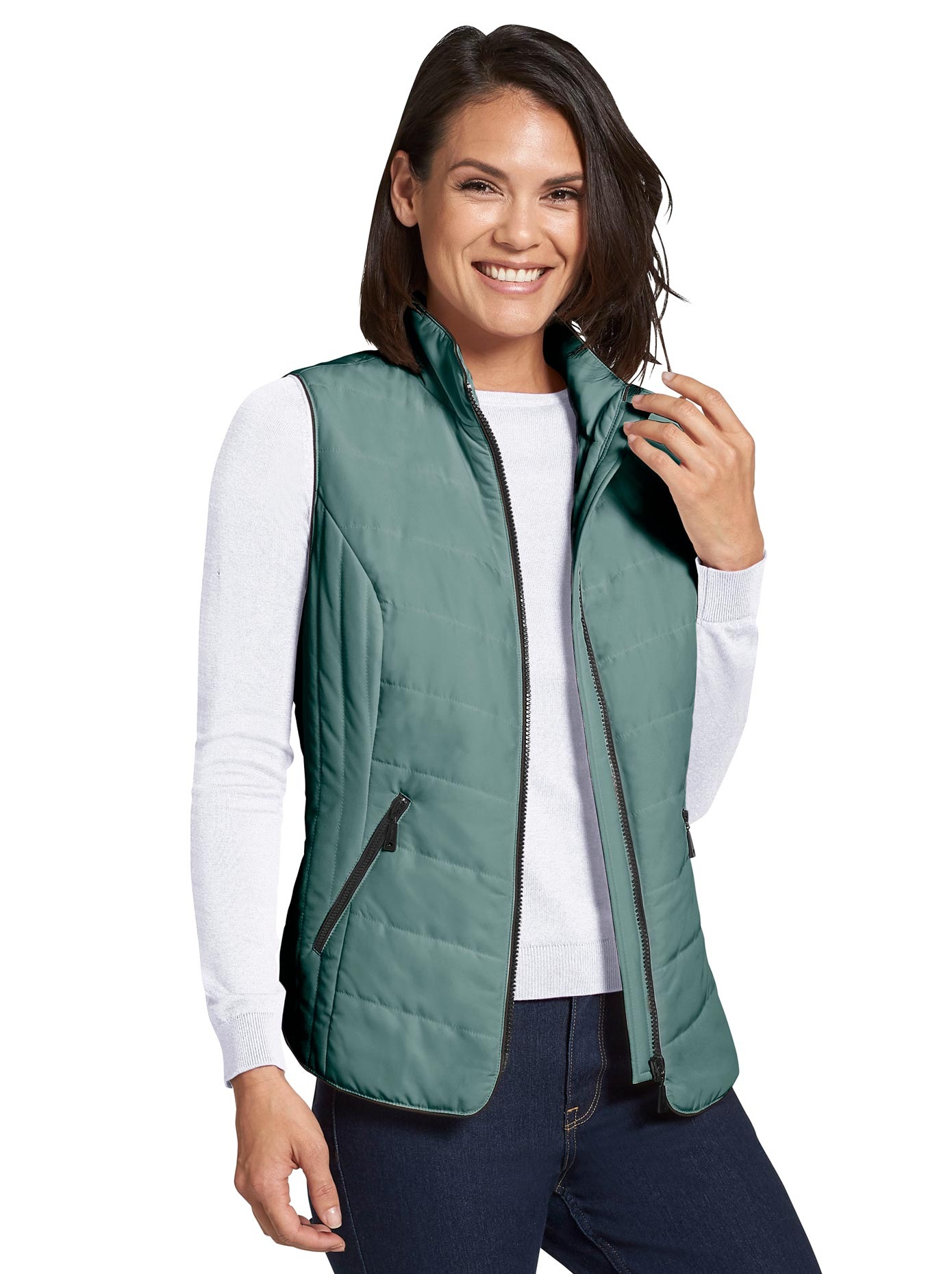 Weste mit Stehkragen