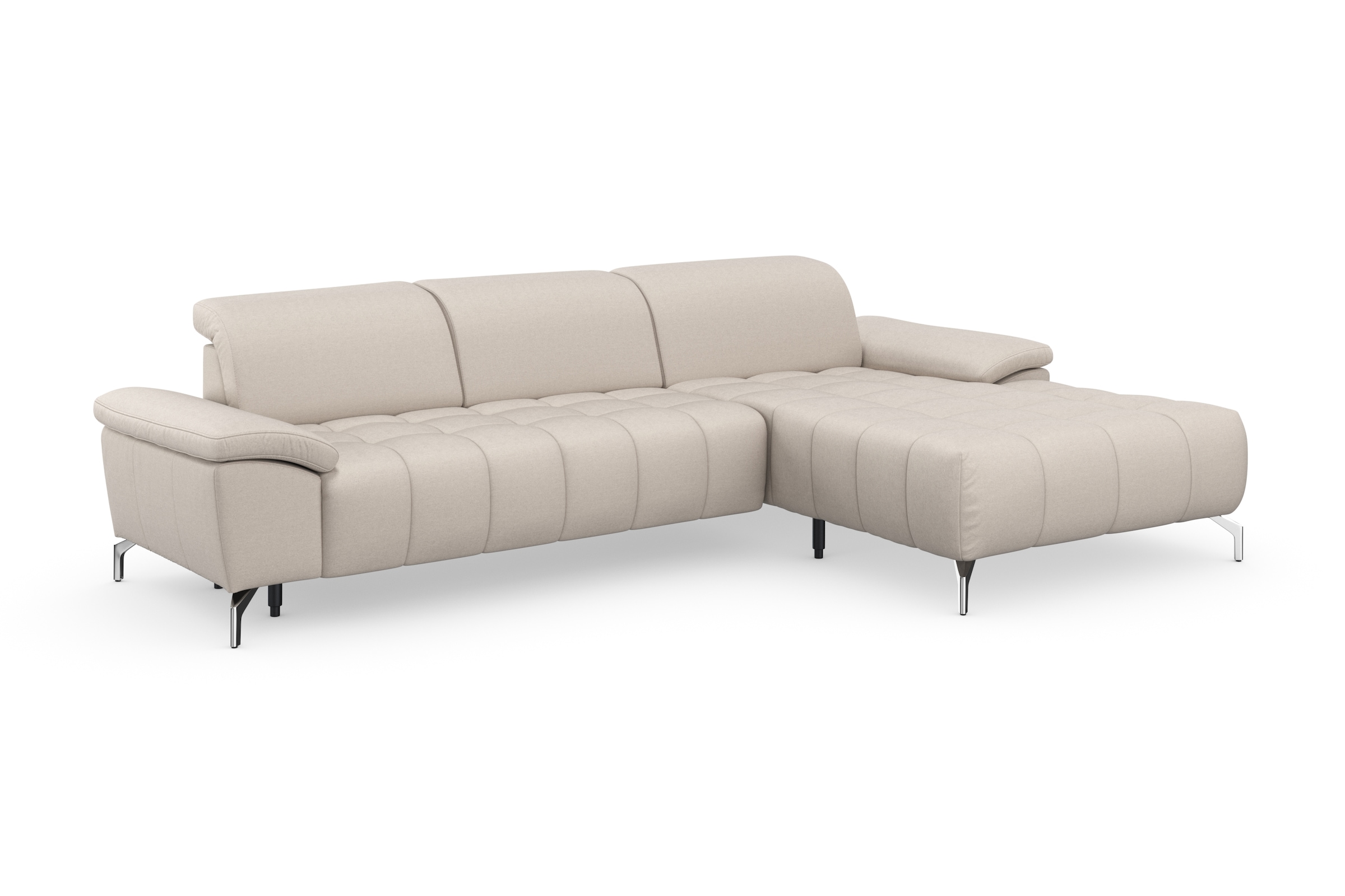 sit&more Ecksofa »Cool L-Form« wahlweise mit Kopfteilverstellung und Vorziehsitz, motorisch