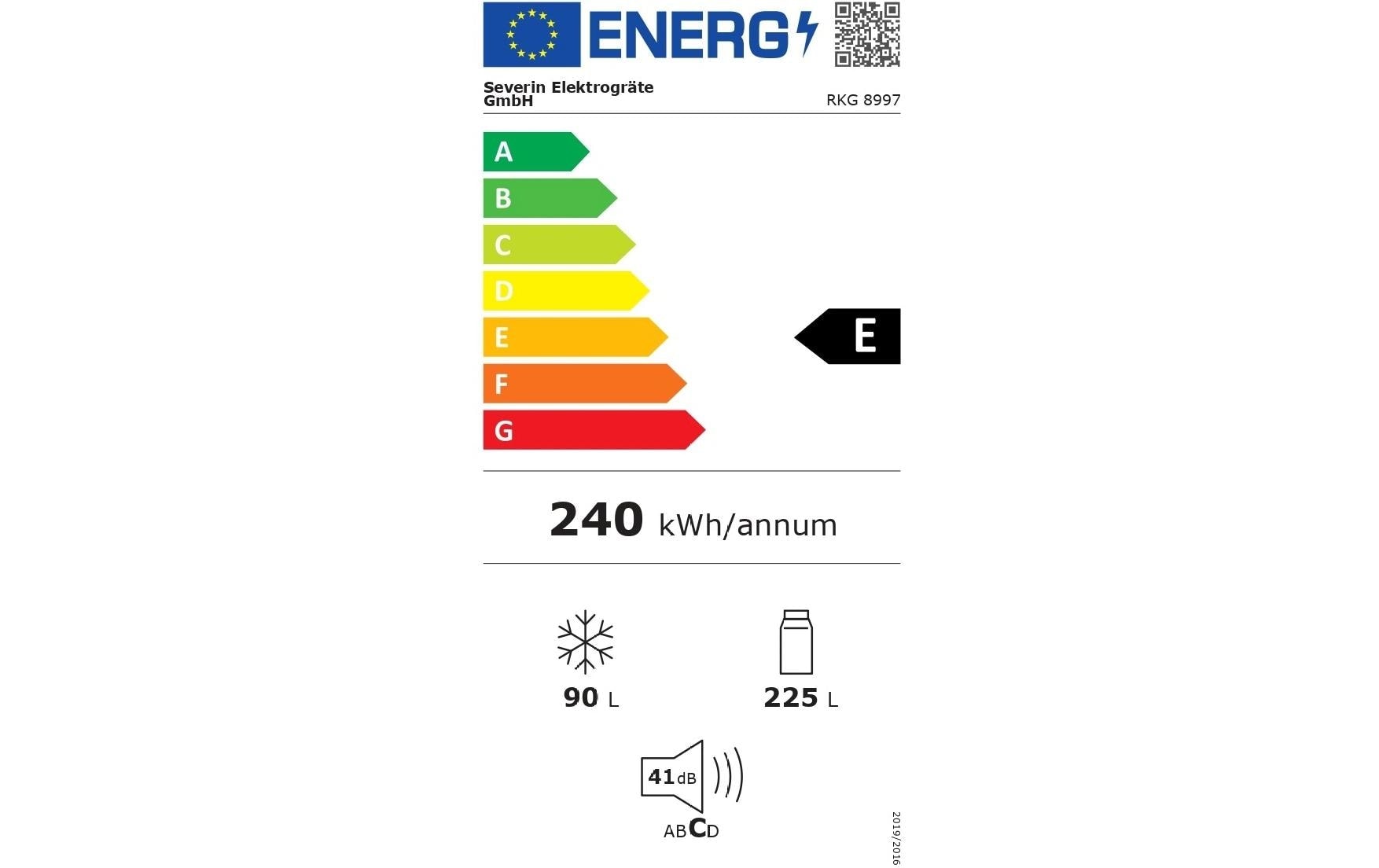 Severin Kühl-/Gefrierkombination »RKG8997« 194,3 cm hoch