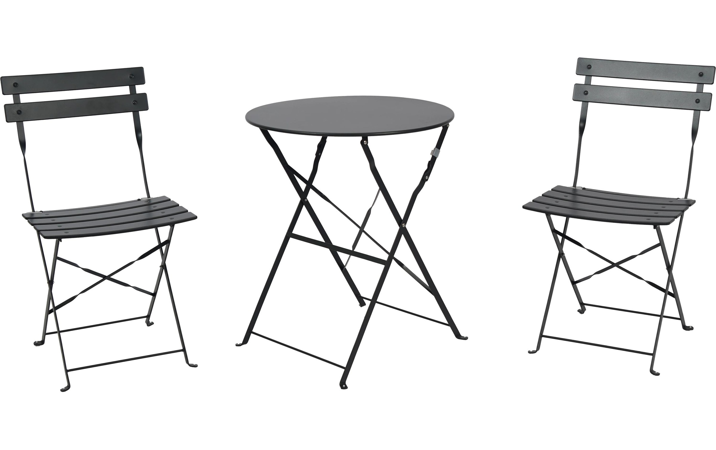 Image of Schou Balkonset "Sam 71 x 42 x 80cm" 3 tlg. Kompaktes Bistro-Set, ideal für Balkon