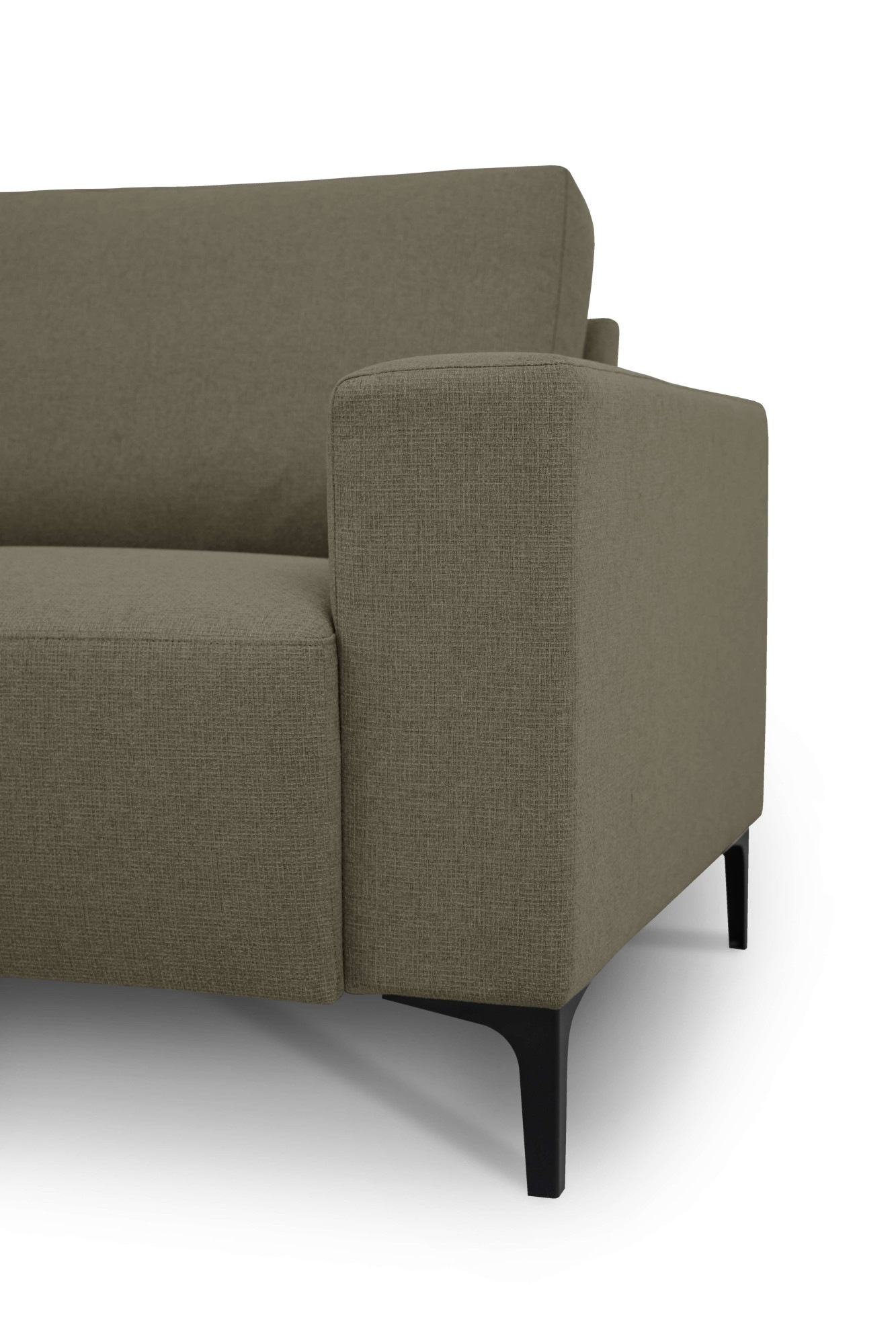 Home affaire Ecksofa »Tournon, L-Form, Breite 256 cm, Webstoff, Chenille«, Designsofa im nordischen Stil, Wellenunterfederung, Metallfüsse