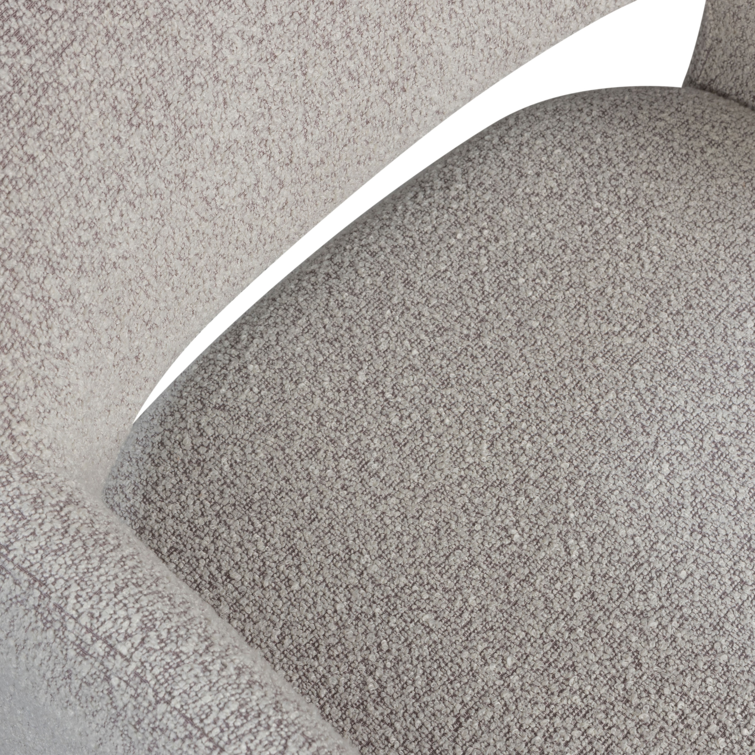 WOOOD Chaise de salle à manger »Lyric mit Ceyo-Bouclé-Bezug und Rollen B 59 x T 58 x H 79 cm« () Capacité de charge 120 kg, haute résistance à l'usure, livré monté