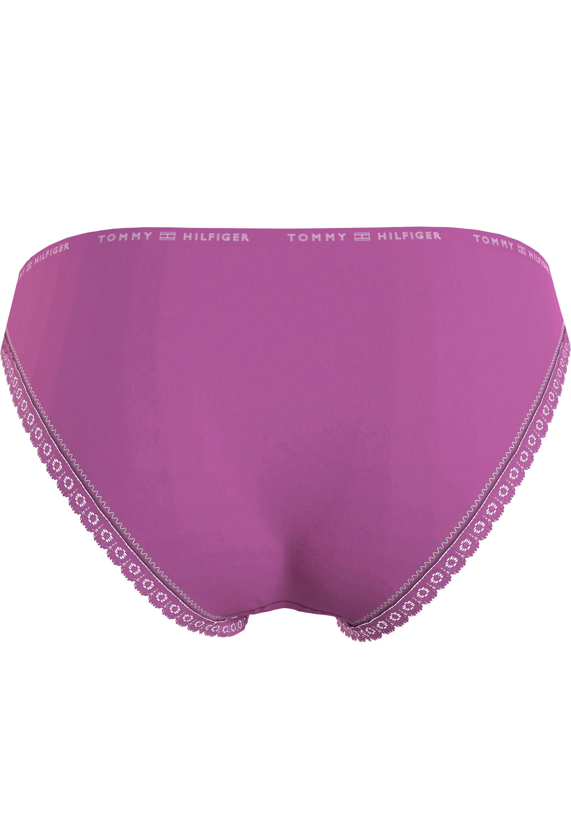 ♕ Tommy Hilfiger Underwear Bikinislip, (Set, 3 St., 3er-Pack), mit  Blümchen-Spitzenbesatz am Bein versandkostenfrei auf