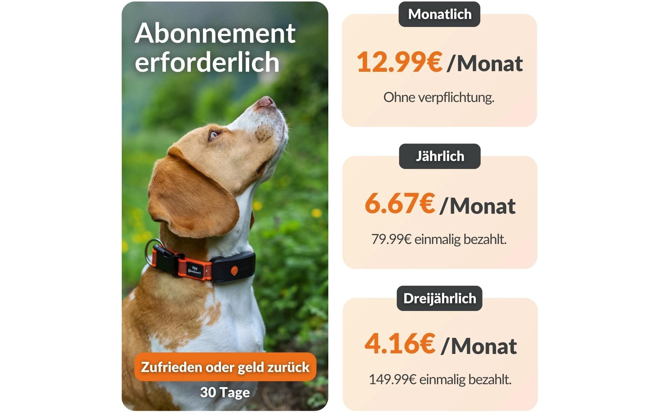   traceur GPS pour chiens »Weenect für Hunde XT mit Halsband«