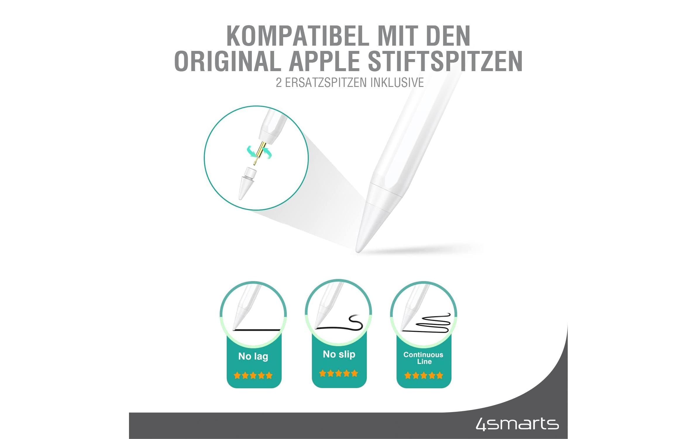 4smarts Eingabestift »Pencil Pro 3 Weiss«, (1 St.)