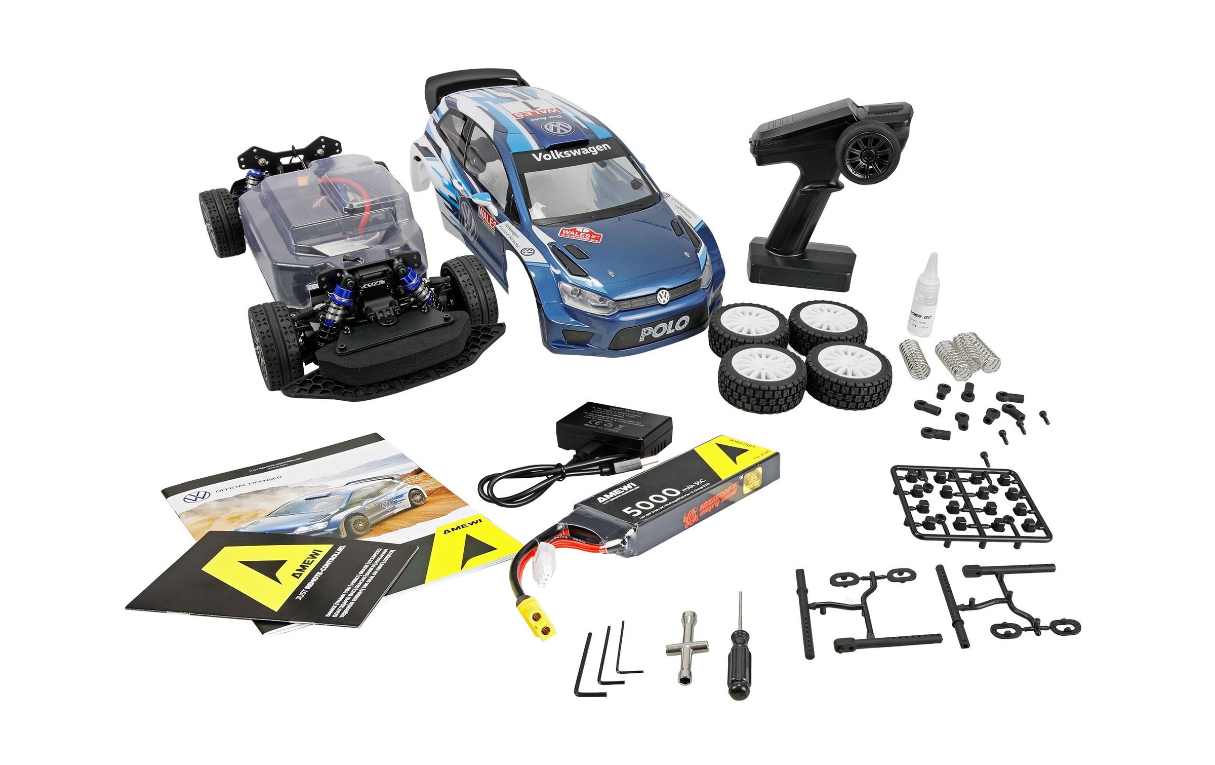 Amewi RC-Auto "Rally Hyper Go VW Polo R WRC 1:10 RTR"