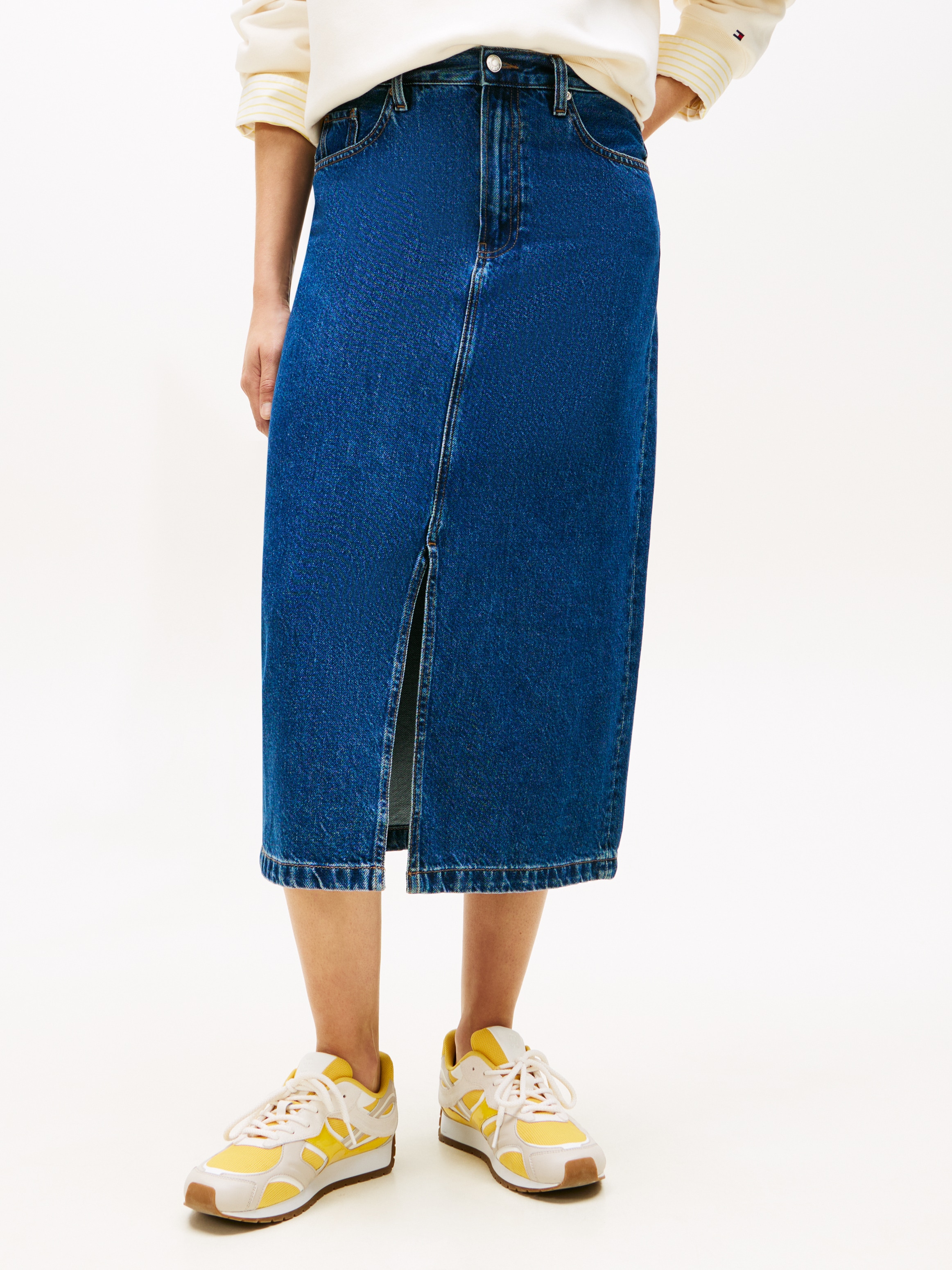 Image of Tommy Hilfiger Jeansrock "DNM EMI MIDI STRAIGHT SKIRT HW"