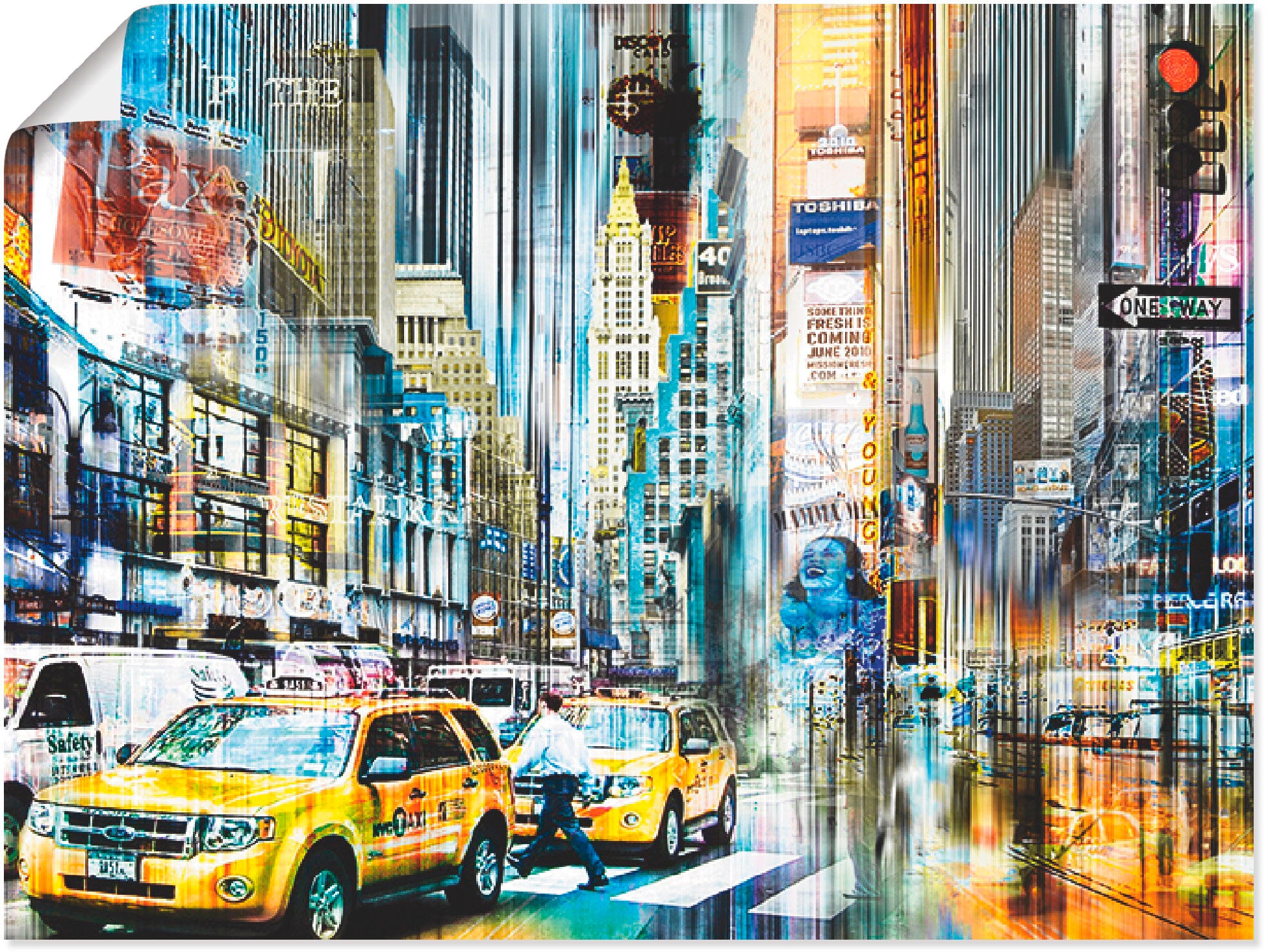 Image of Artland Wandbild »NYC New York City - Skyline Collage 11«, Amerika, (1 St.), in vielen Grössen & Produktarten -Leinwandbild, Poster, Wandaufkleber / Wandtattoo auch für Badezimmer geeignet bei Ackermann Versand Schweiz