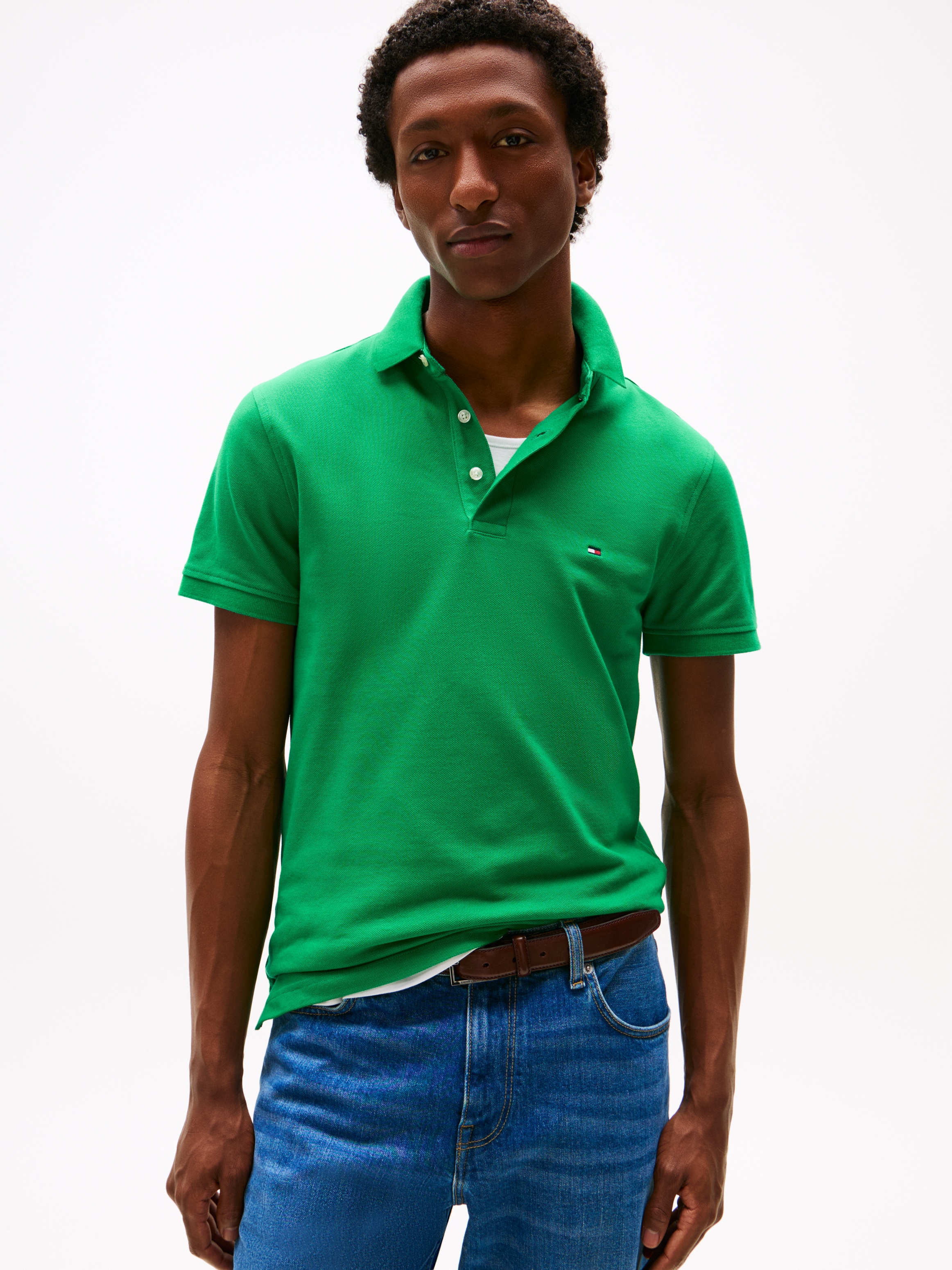 Tommy Hilfiger Poloshirt »1985 SLIM POLO«, aus leicht strukturiertem Piqué-Material