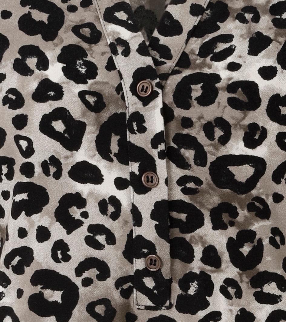 Aniston CASUAL Schlupfbluse mit extravagantem Animal-Print- jedes Teil ein Unikat- NEUE KOLLEKTION