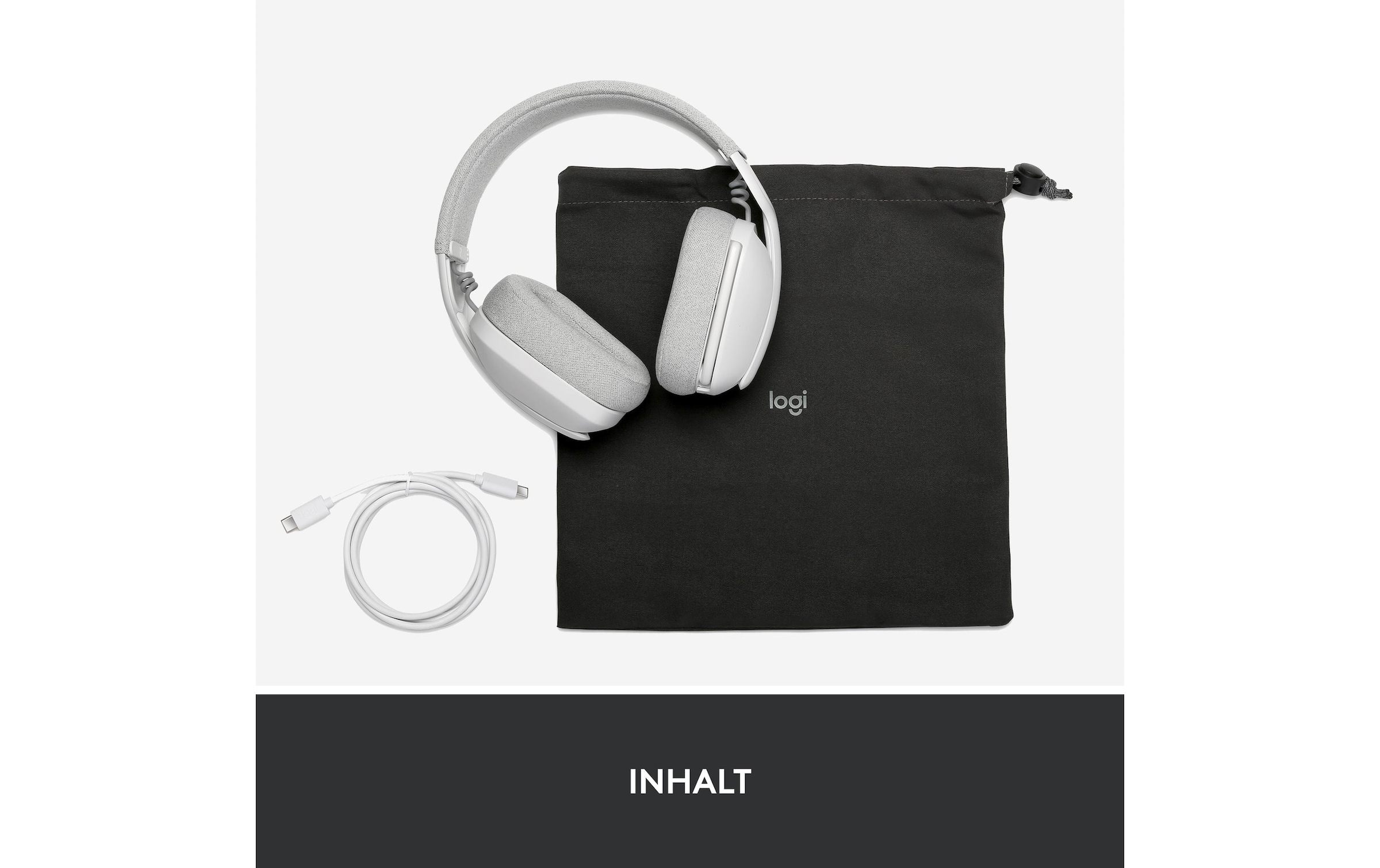 Logitech Headset »Headset Zone Vibe 100 off-white«