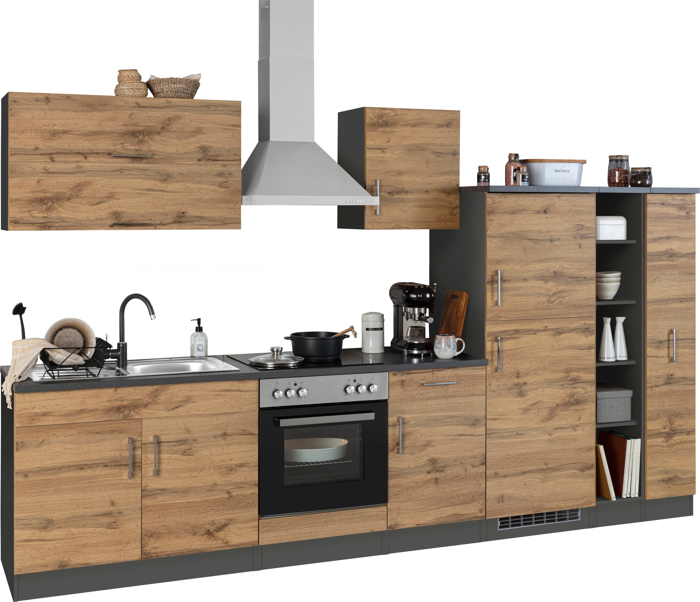 KOCHSTATION Kitchenette »KS-Colmar« sans appareils électriques, largeur 330 cm